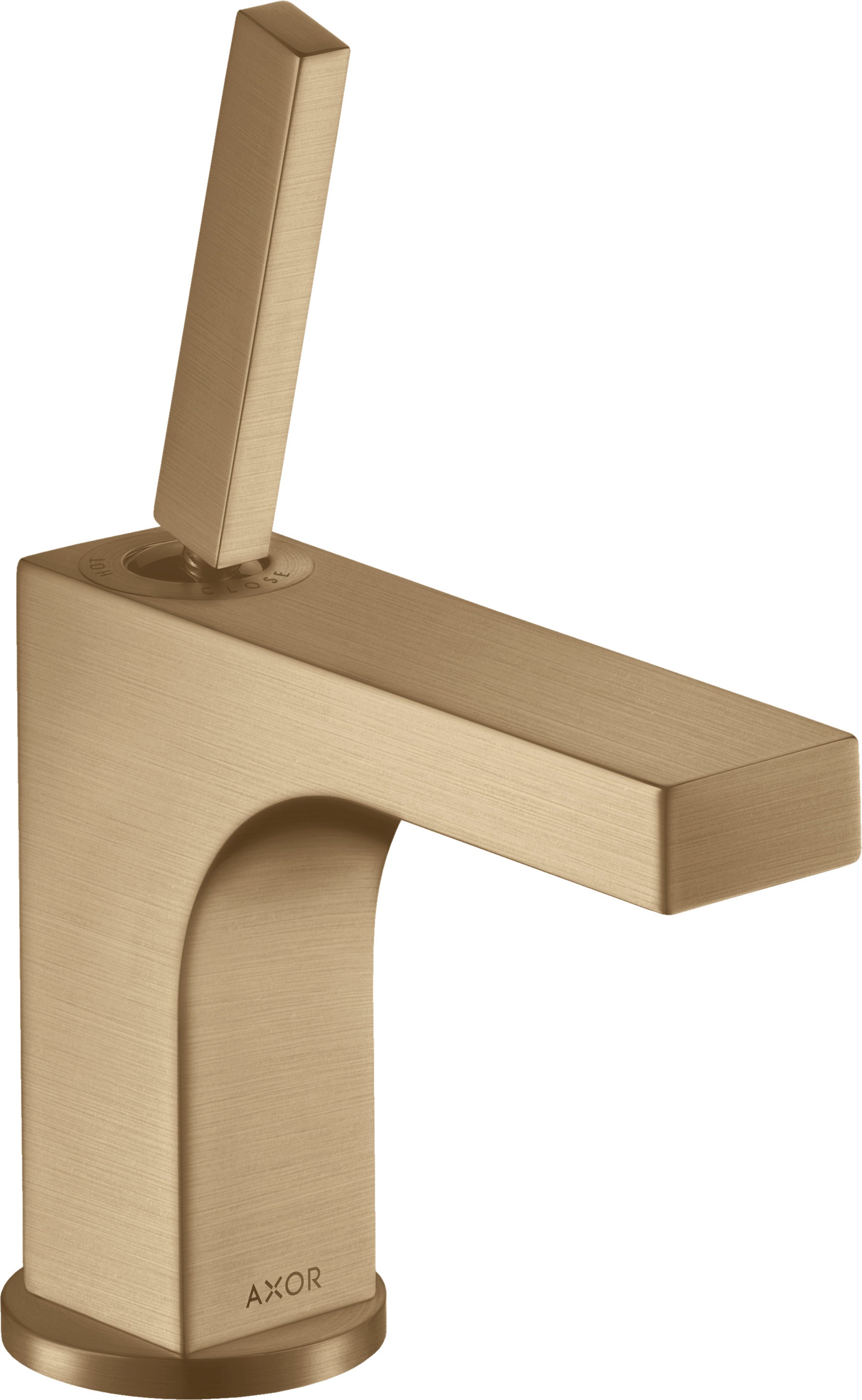 AXOR Citterio Single lever basin mixer 90 with pin handle for cloakroom wash basins with pop-up waste