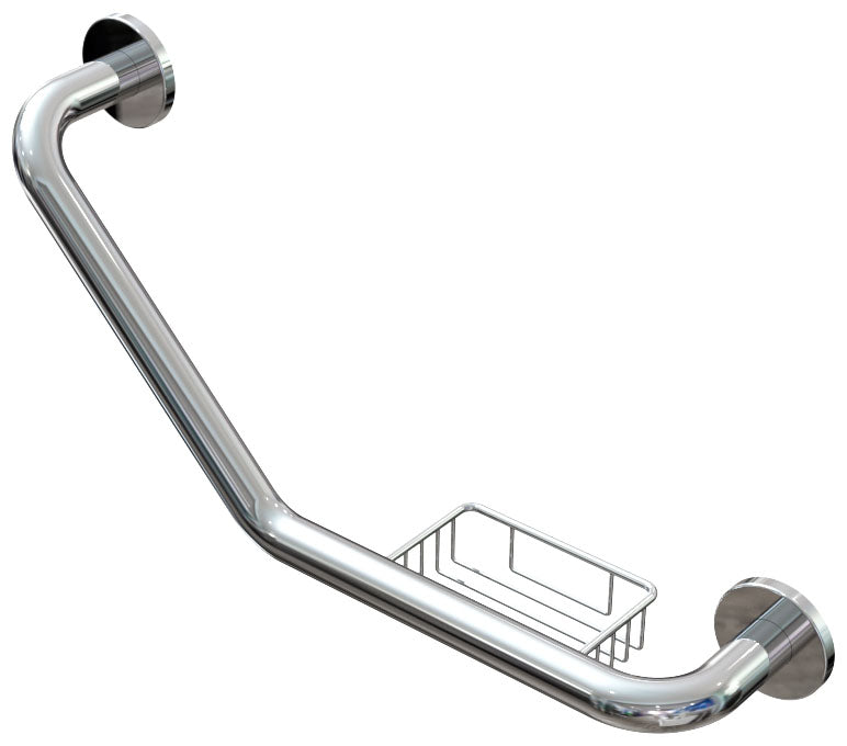 Euroshowers Grab Rail with Soap Dish