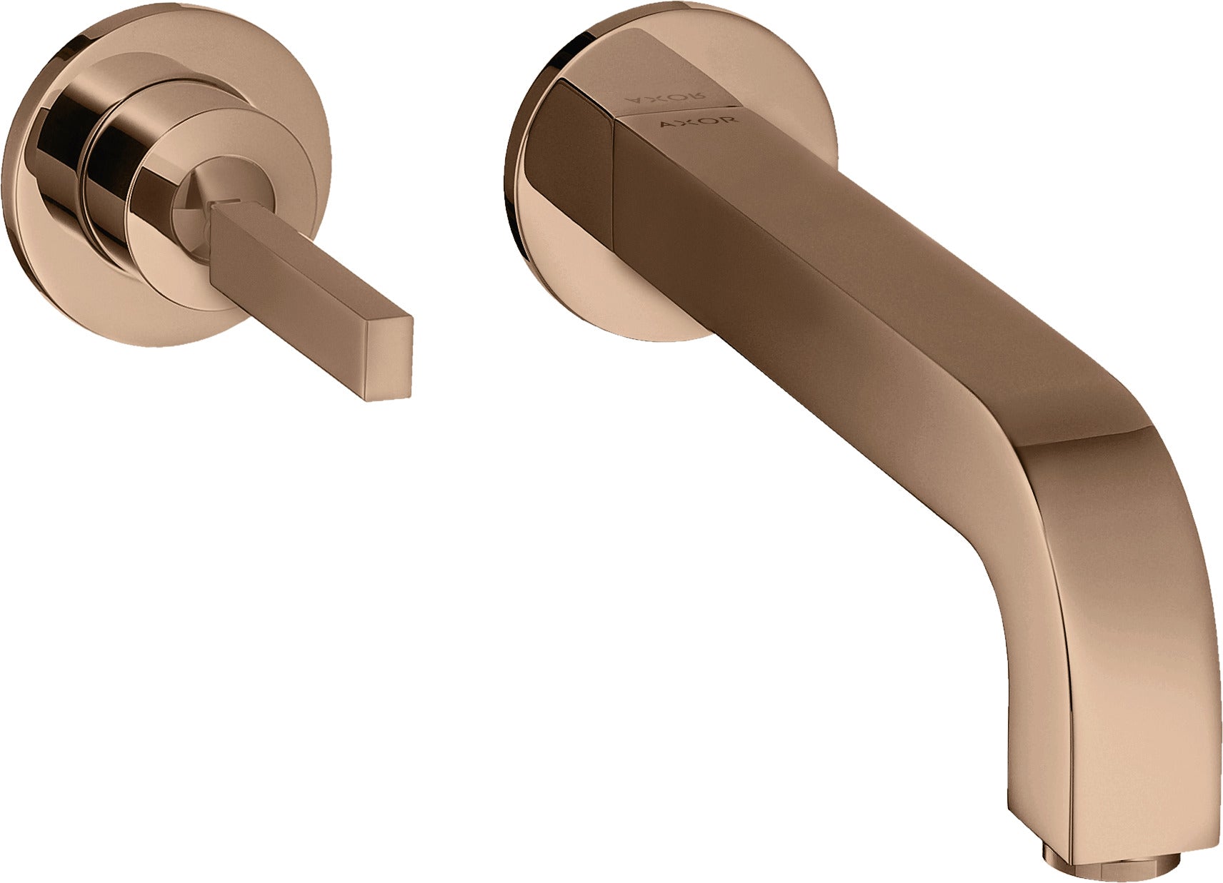AXOR Citterio Single lever basin mixer for concealed installation wall-mounted with pin handle, spout 160 mm and escutcheons
