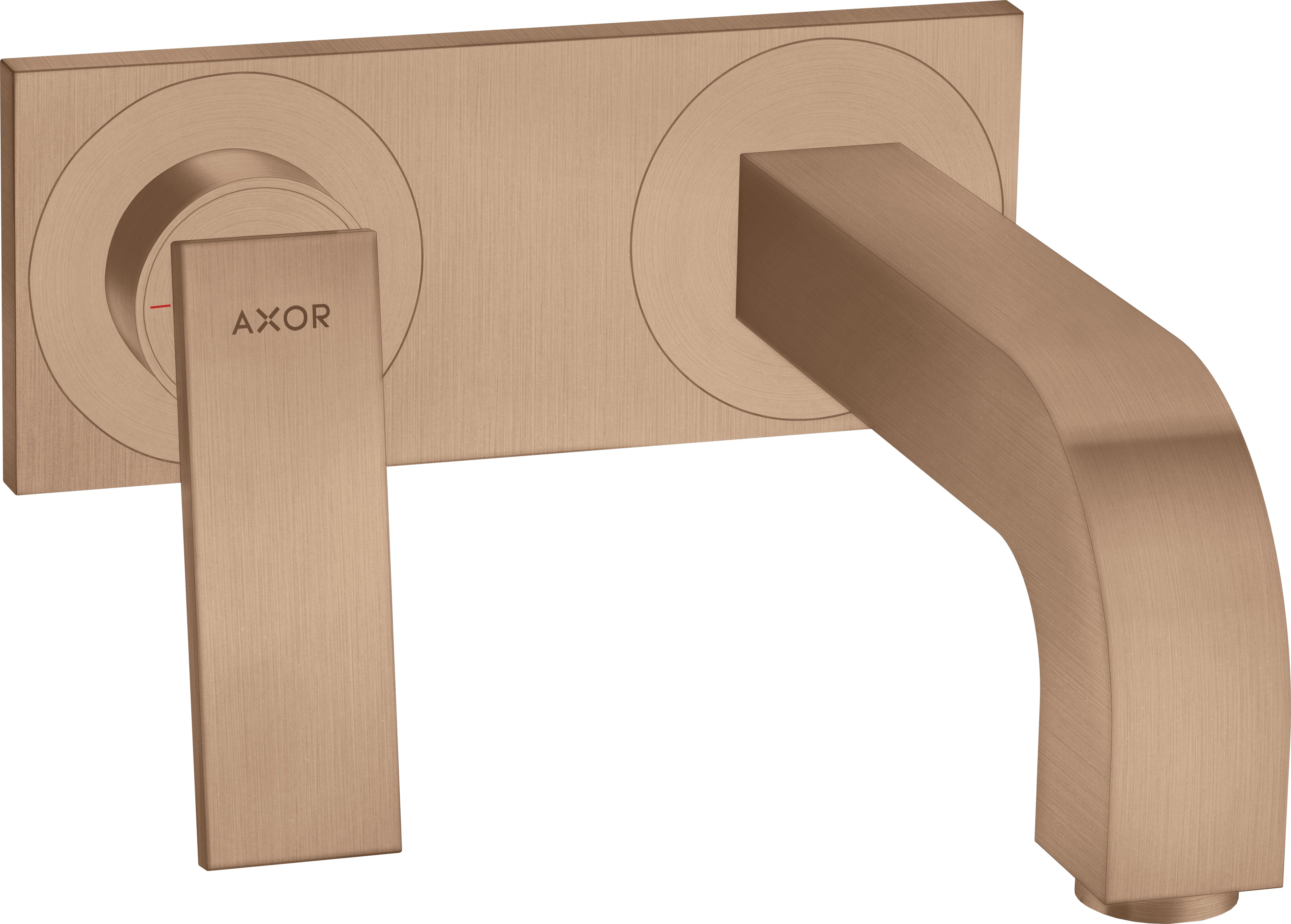 AXOR Citterio Single lever basin mixer for concealed installation wall-mounted with lever handle, spout 220 mm and plate