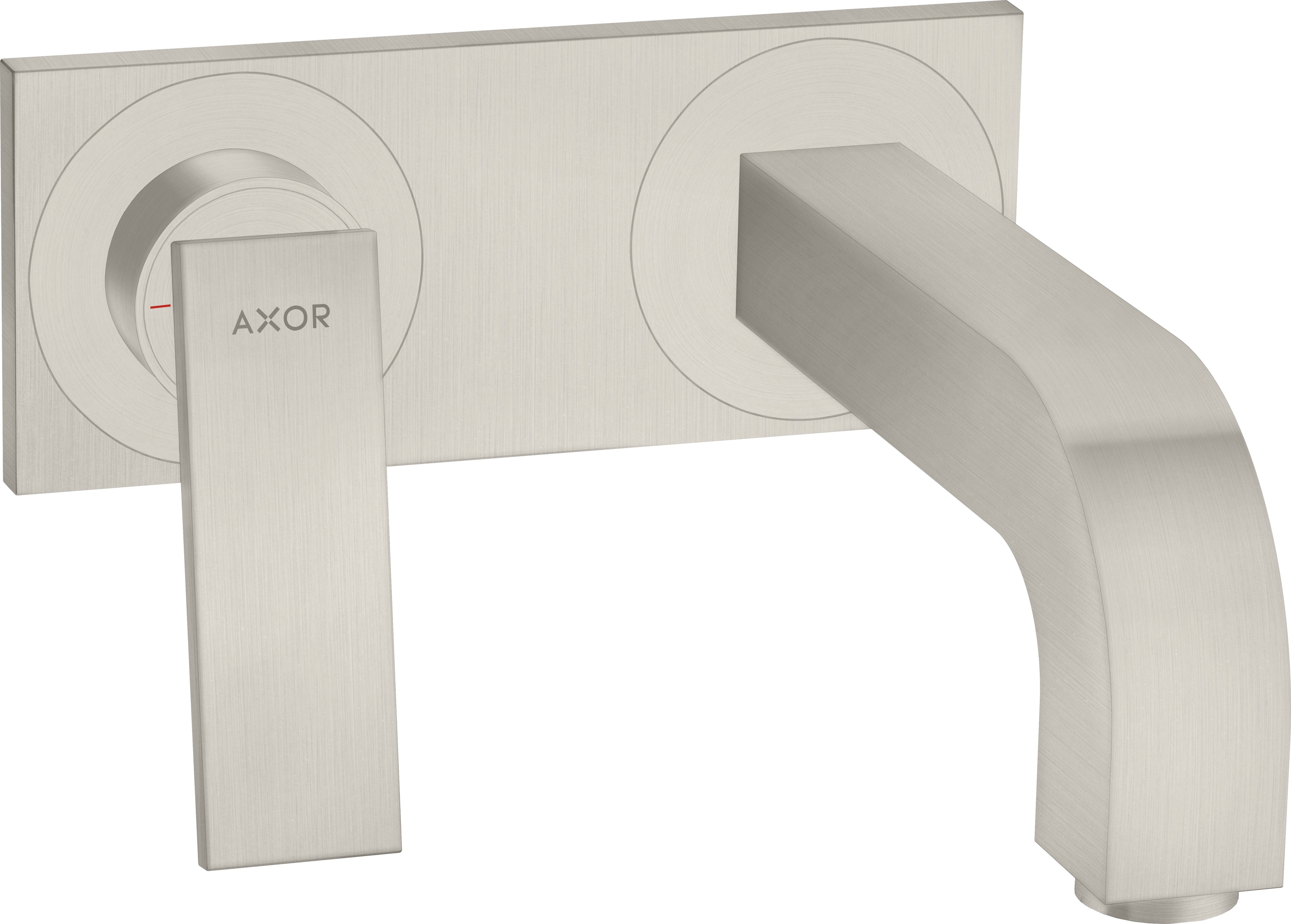 AXOR Citterio Single lever basin mixer for concealed installation wall-mounted with lever handle, spout 220 mm and plate