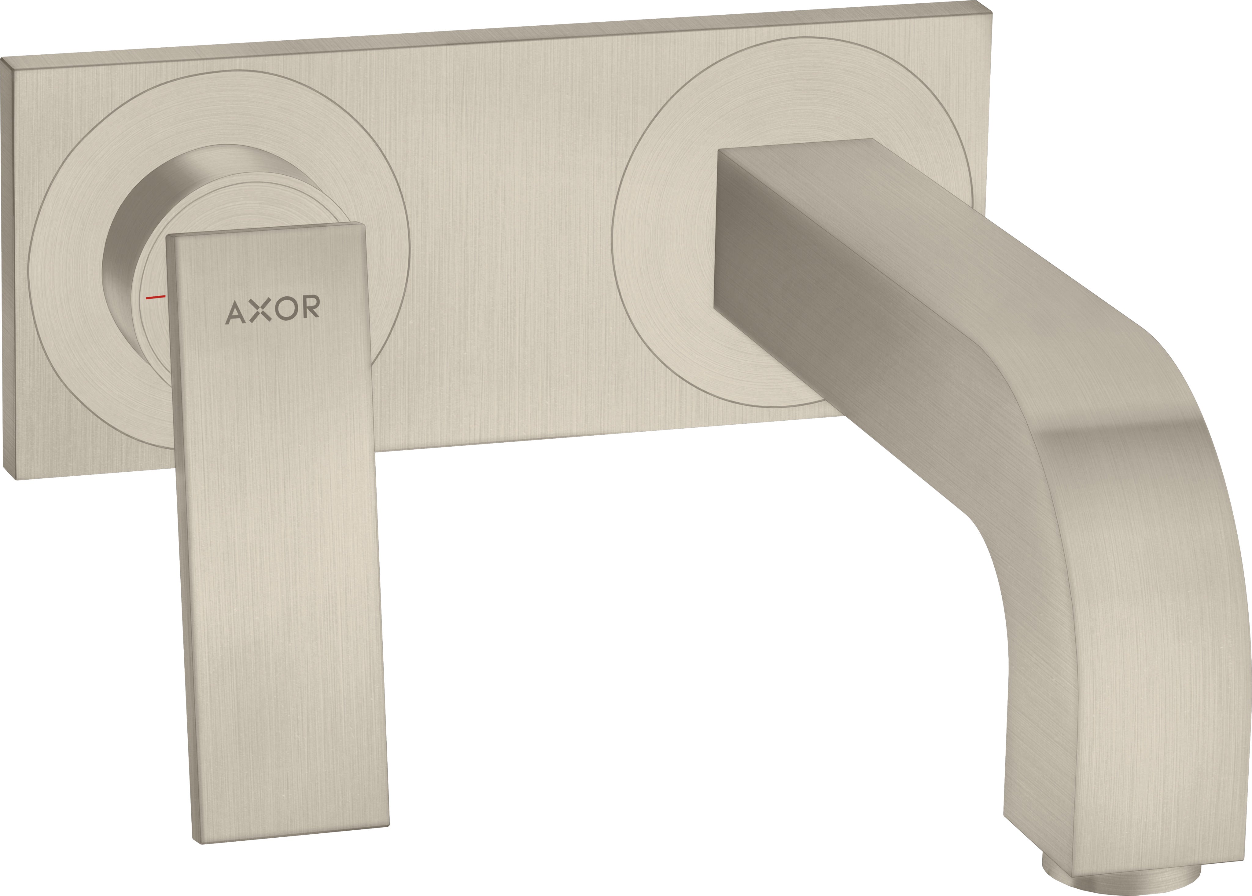 AXOR Citterio Single lever basin mixer for concealed installation wall-mounted with lever handle, spout 220 mm and plate
