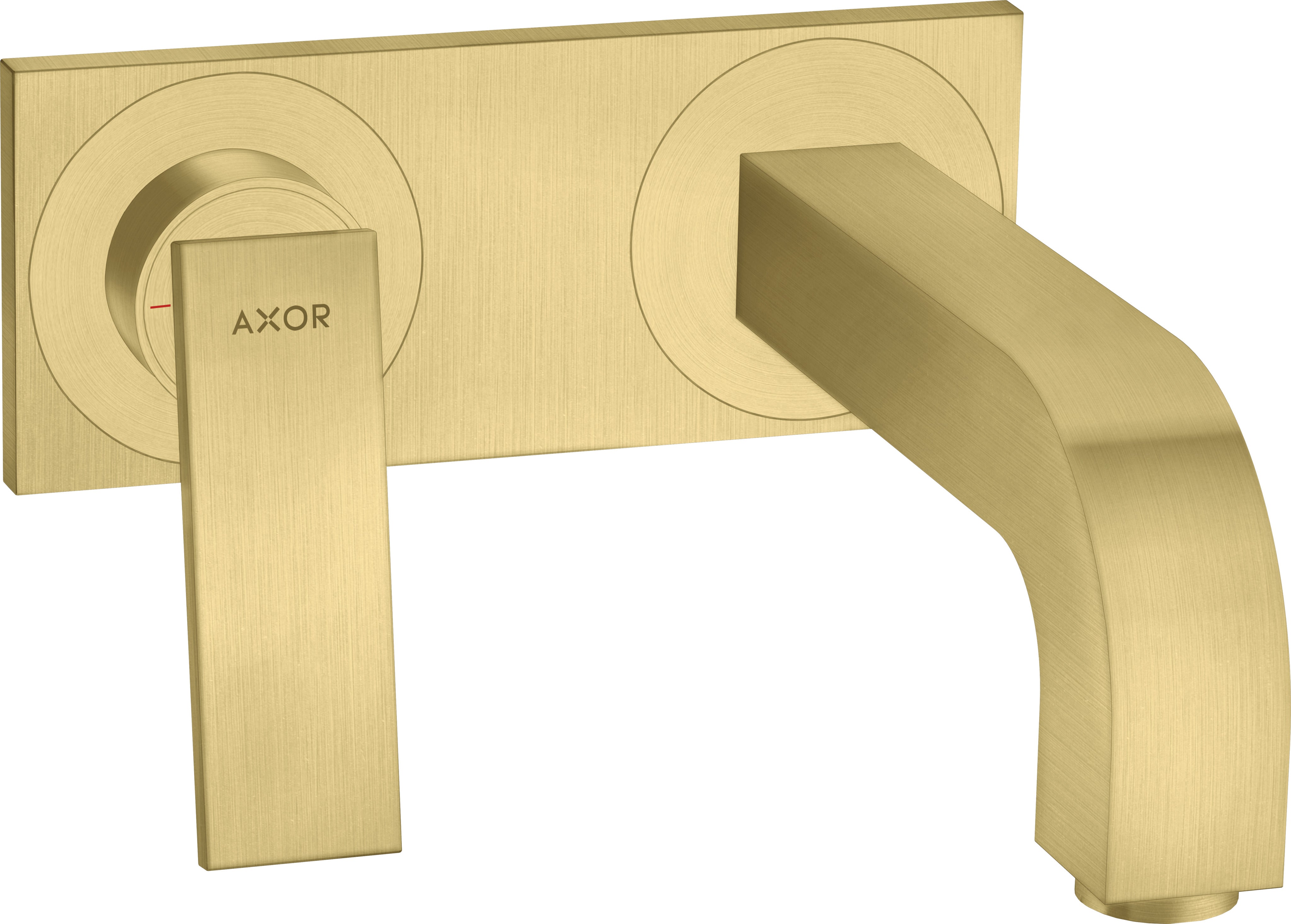 AXOR Citterio Single lever basin mixer for concealed installation wall-mounted with lever handle, spout 220 mm and plate