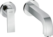 AXOR Citterio Single lever basin mixer for concealed installation wall-mounted with lever handle, spout 220 mm and escutcheons
