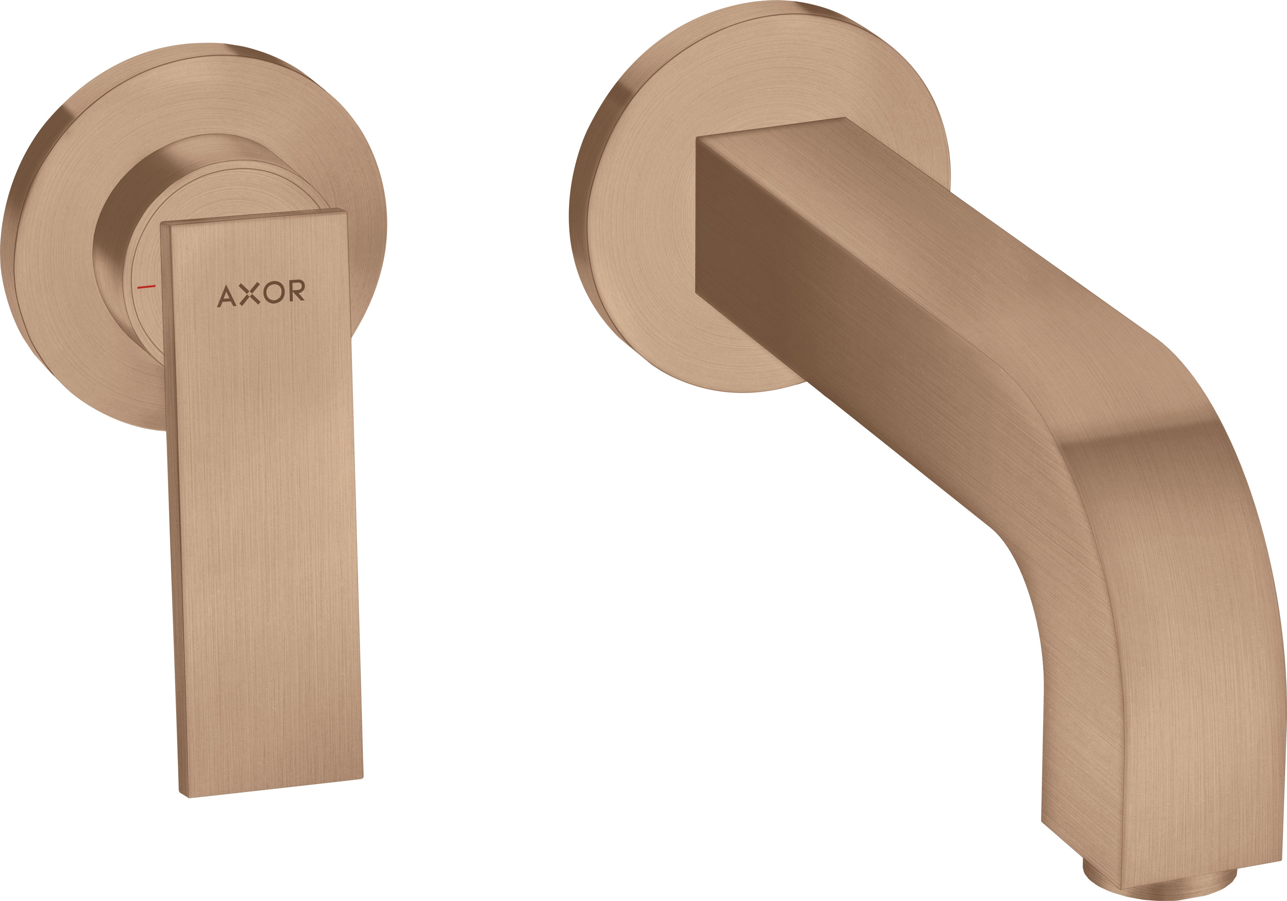 AXOR Citterio Single lever basin mixer for concealed installation wall-mounted with lever handle, spout 220 mm and escutcheons