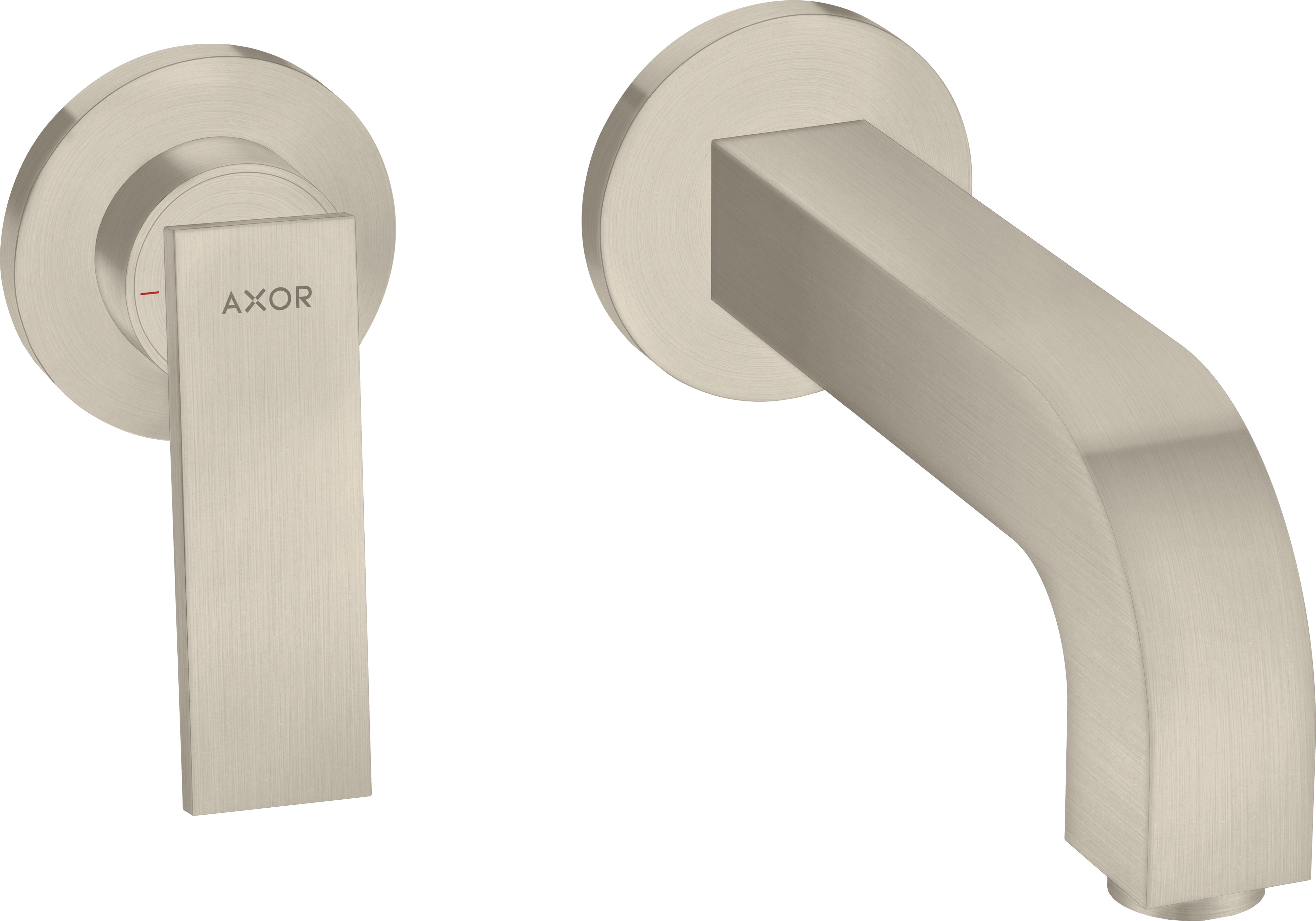 AXOR Citterio Single lever basin mixer for concealed installation wall-mounted with lever handle, spout 220 mm and escutcheons