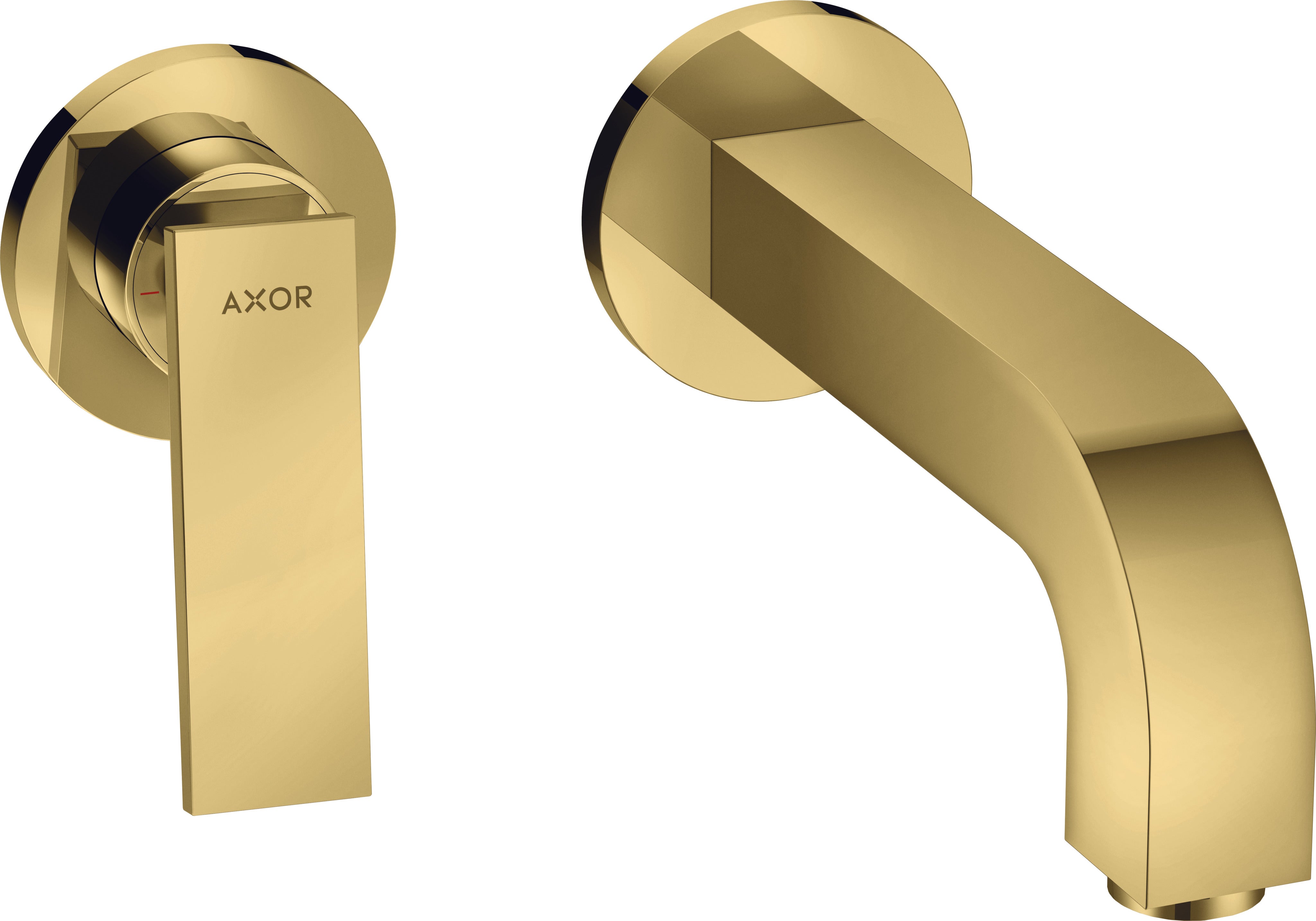 AXOR Citterio Single lever basin mixer for concealed installation wall-mounted with lever handle, spout 220 mm and escutcheons