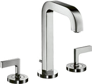 AXOR Citterio 3-hole basin mixer 170 with spout 140 mm, lever handles, escutcheons and pop-up waste
