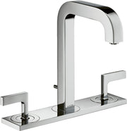 AXOR Citterio 3-hole basin mixer 170 with spout 140 mm, lever handles, plate and pop-up waste