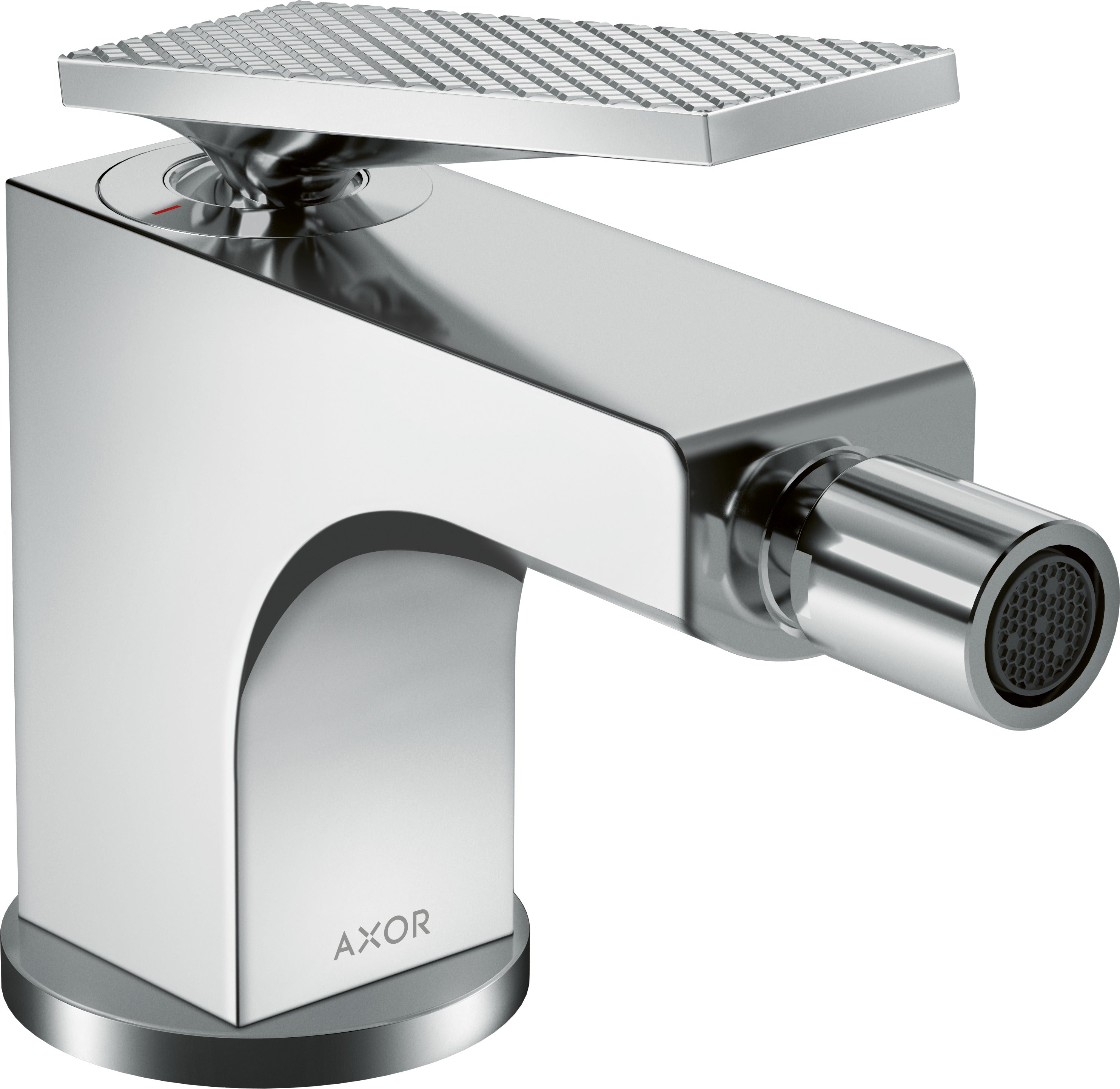 AXOR Citterio Single lever bidet mixer with lever handle and pop-up waste set - rhombic cut