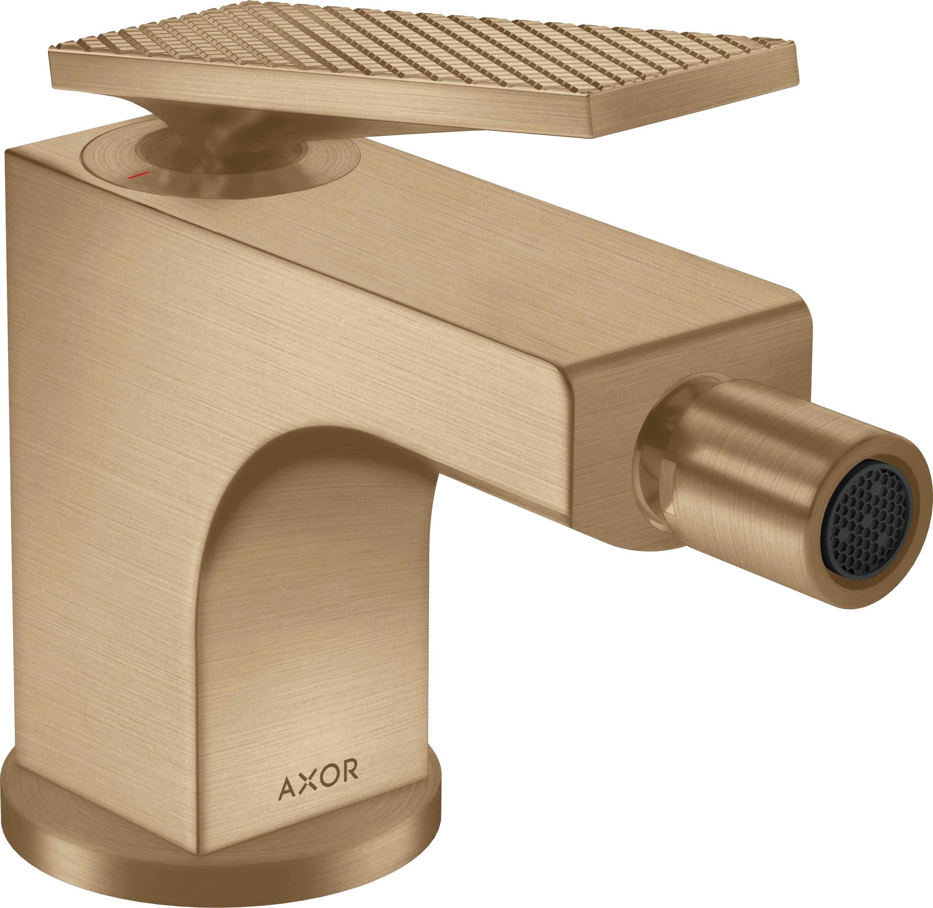 AXOR Citterio Single lever bidet mixer with lever handle and pop-up waste set - rhombic cut