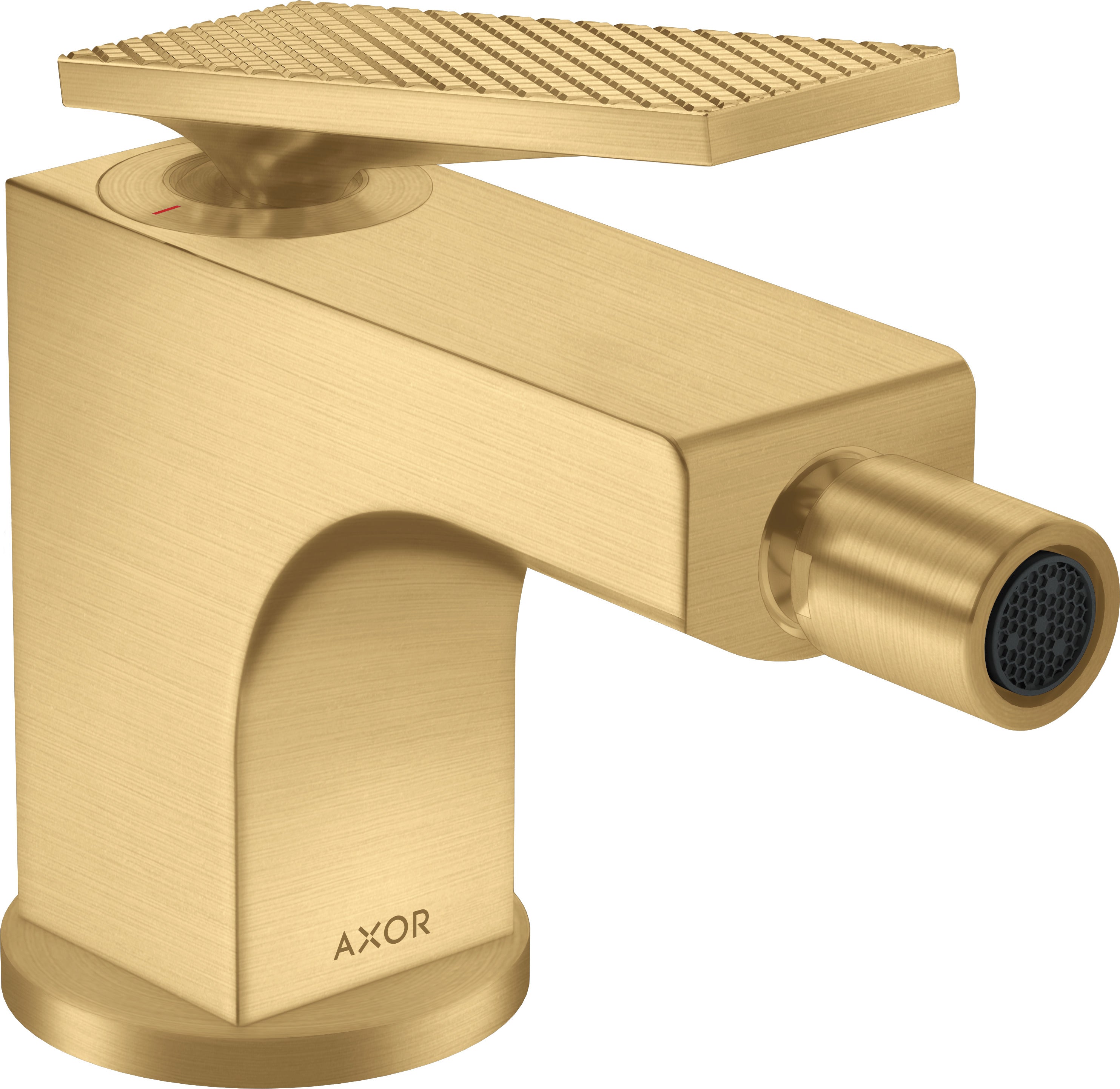 AXOR Citterio Single lever bidet mixer with lever handle and pop-up waste set - rhombic cut
