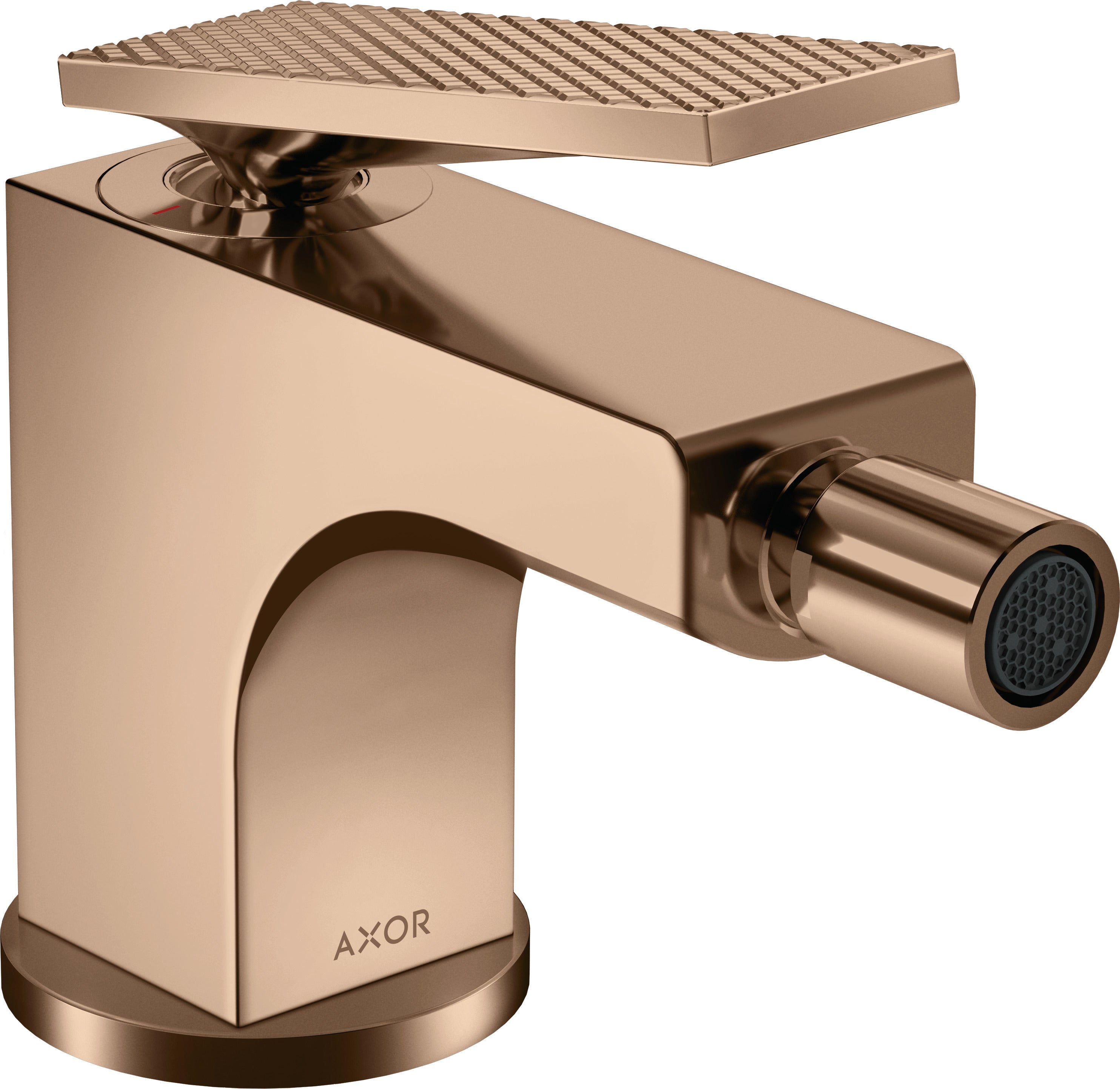 AXOR Citterio Single lever bidet mixer with lever handle and pop-up waste set - rhombic cut
