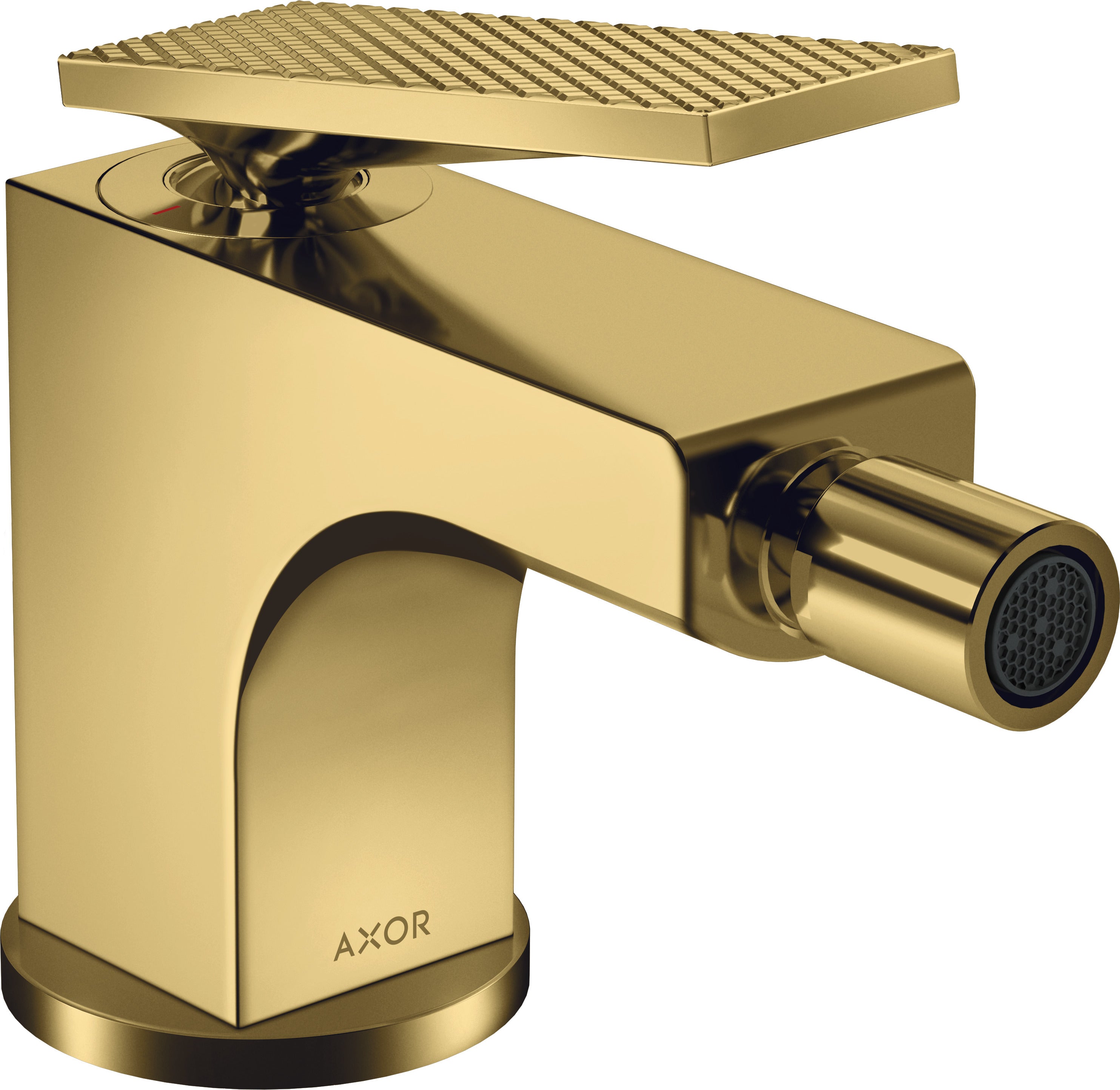 AXOR Citterio Single lever bidet mixer with lever handle and pop-up waste set - rhombic cut