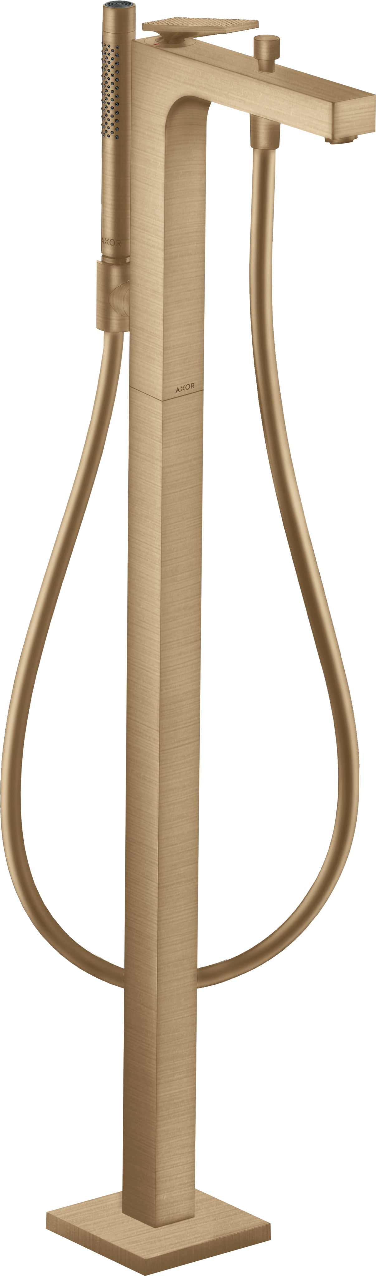 AXOR Citterio Single lever bath mixer floor-standing with lever handle - rhombic cut