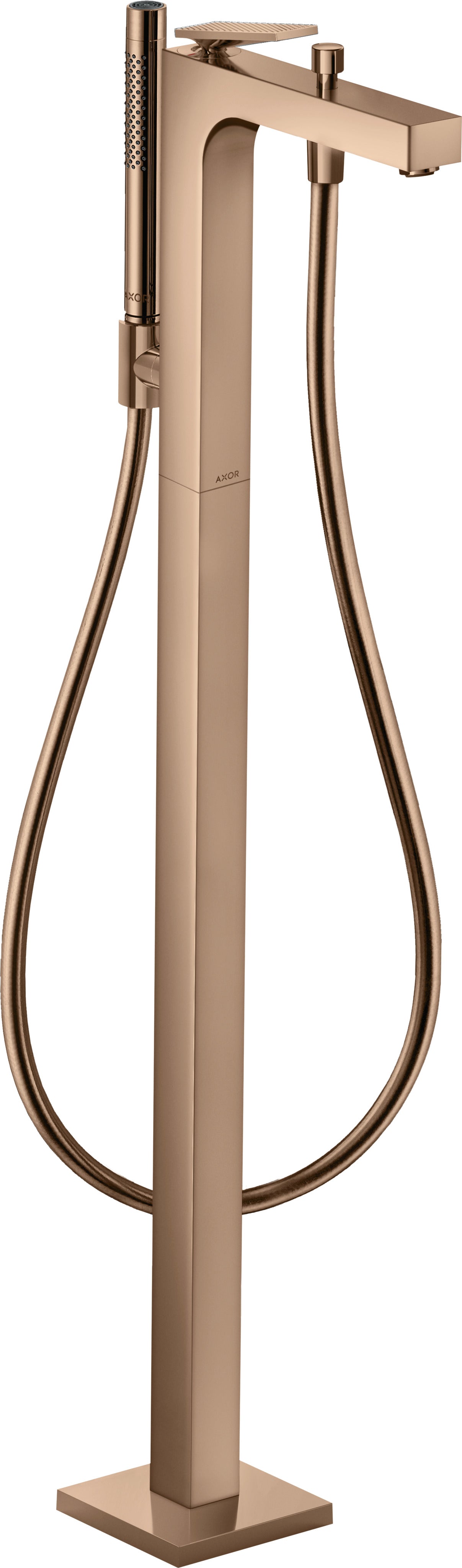 AXOR Citterio Single lever bath mixer floor-standing with lever handle - rhombic cut