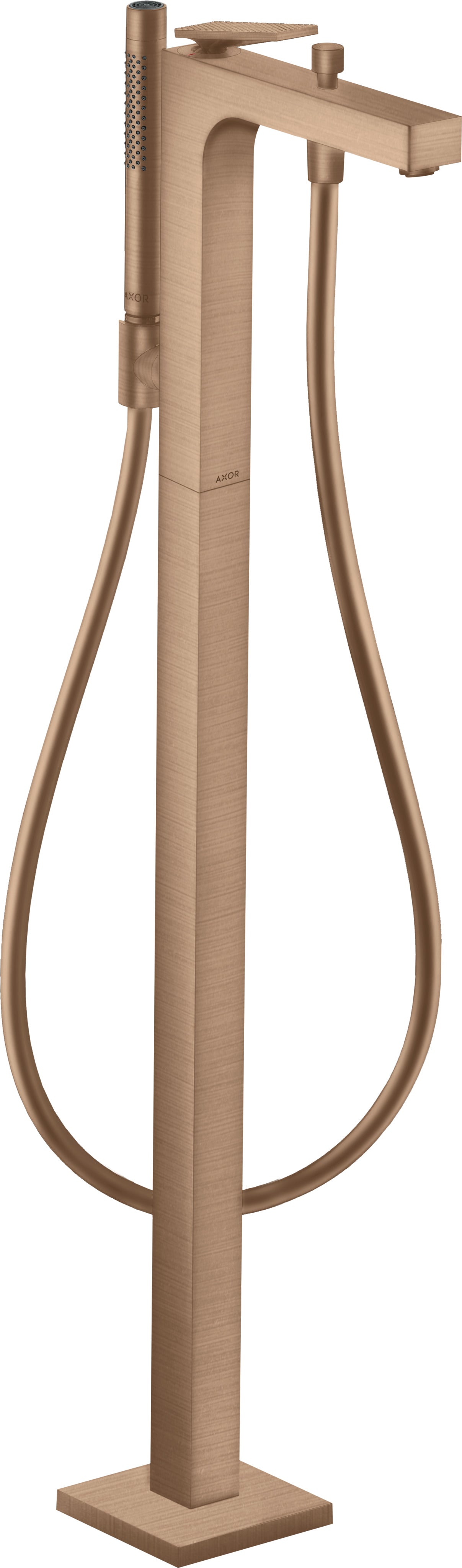 AXOR Citterio Single lever bath mixer floor-standing with lever handle - rhombic cut