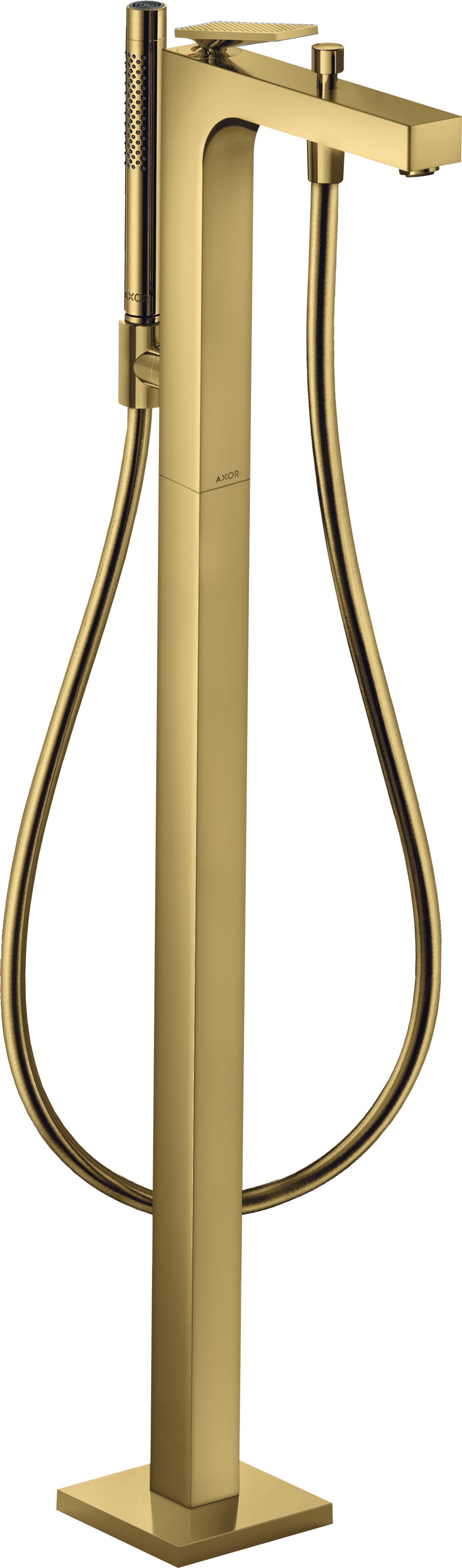 AXOR Citterio Single lever bath mixer floor-standing with lever handle - rhombic cut