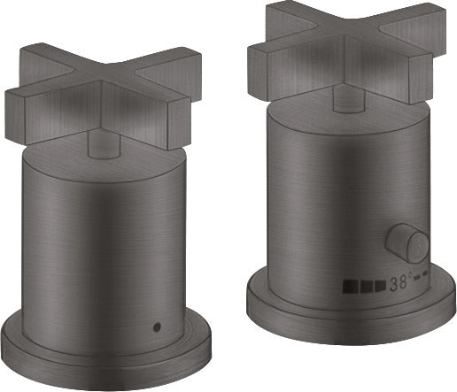 AXOR Citterio 2-hole rim-mounted thermostatic bath mixer with cross handles