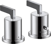 AXOR Citterio 2-hole rim-mounted thermostatic bath mixer with lever handles