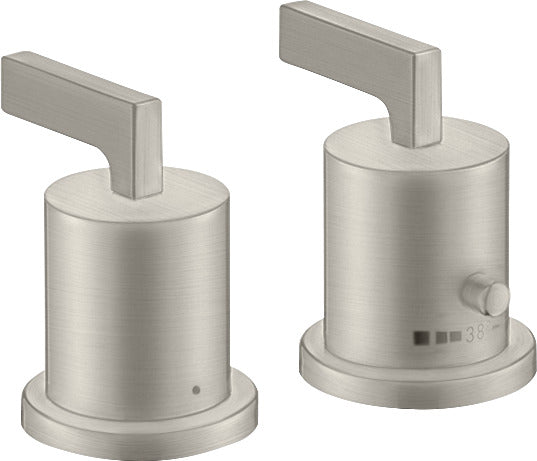 AXOR Citterio 2-hole rim-mounted thermostatic bath mixer with lever handles