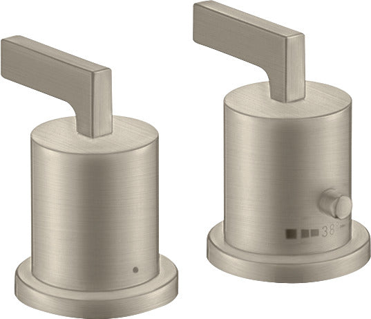 AXOR Citterio 2-hole rim-mounted thermostatic bath mixer with lever handles