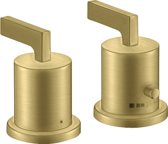AXOR Citterio 2-hole rim-mounted thermostatic bath mixer with lever handles