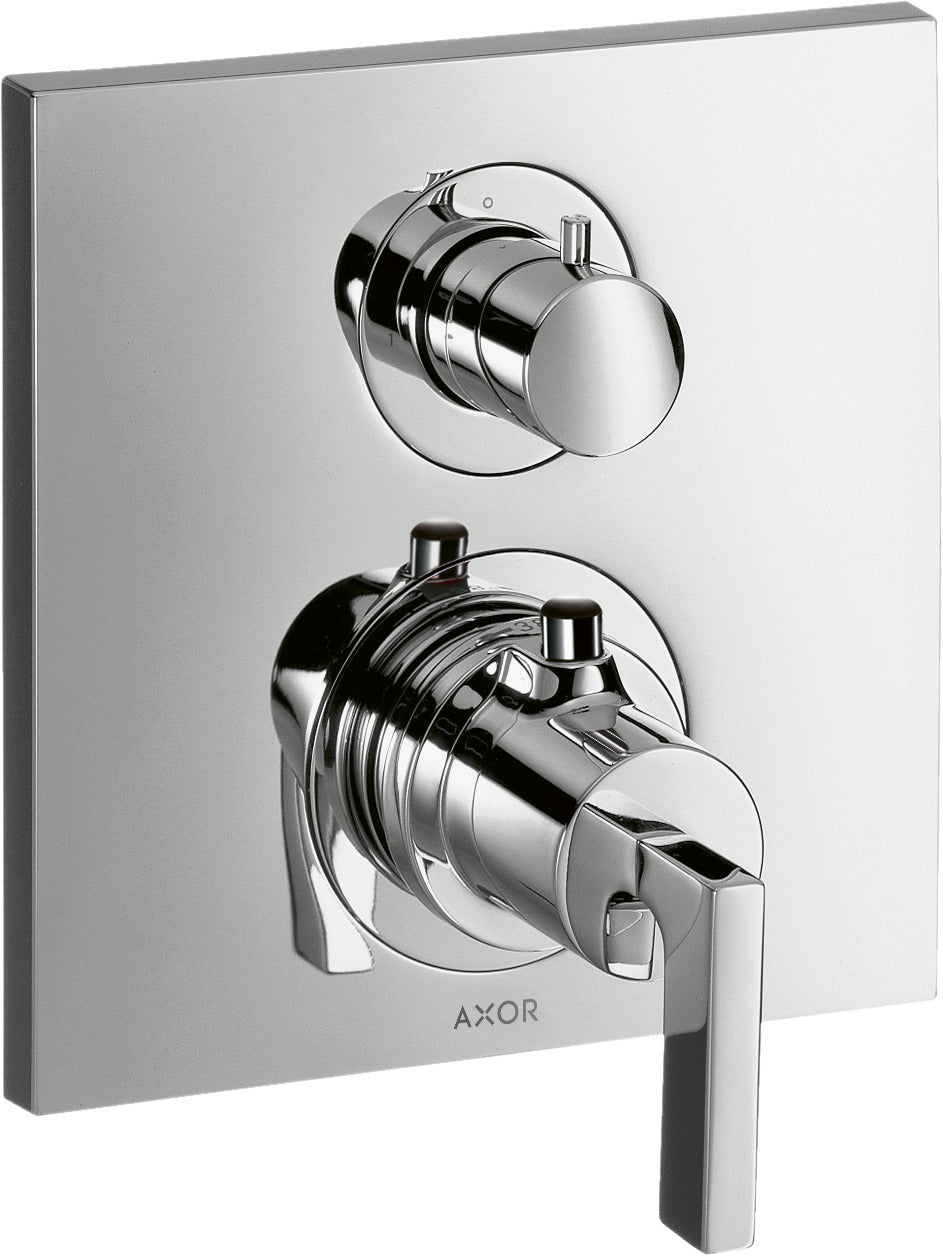 AXOR Citterio Thermostatic mixer for concealed installation with shut-off valve and lever handle