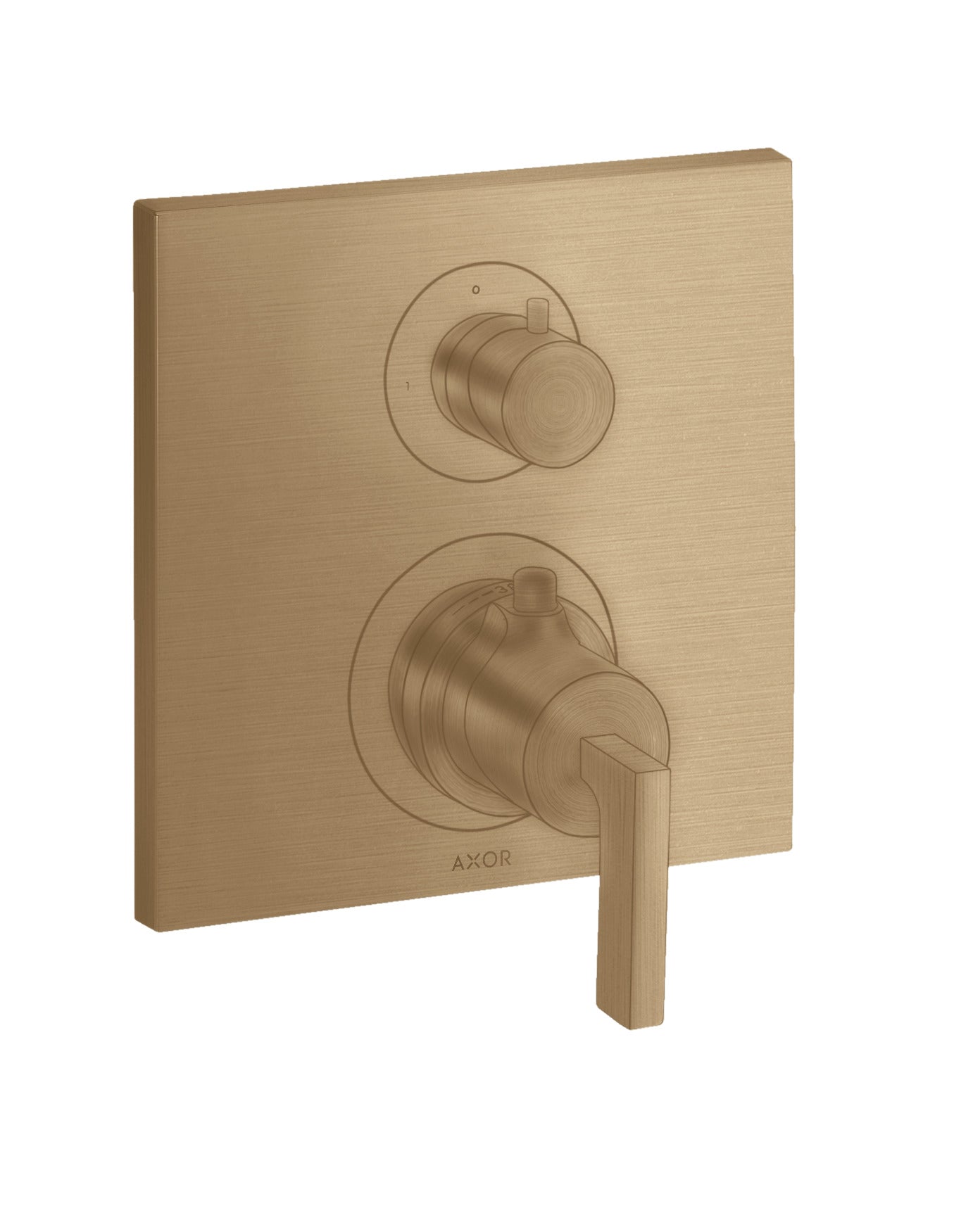 AXOR Citterio Thermostatic mixer for concealed installation with shut-off valve and lever handle