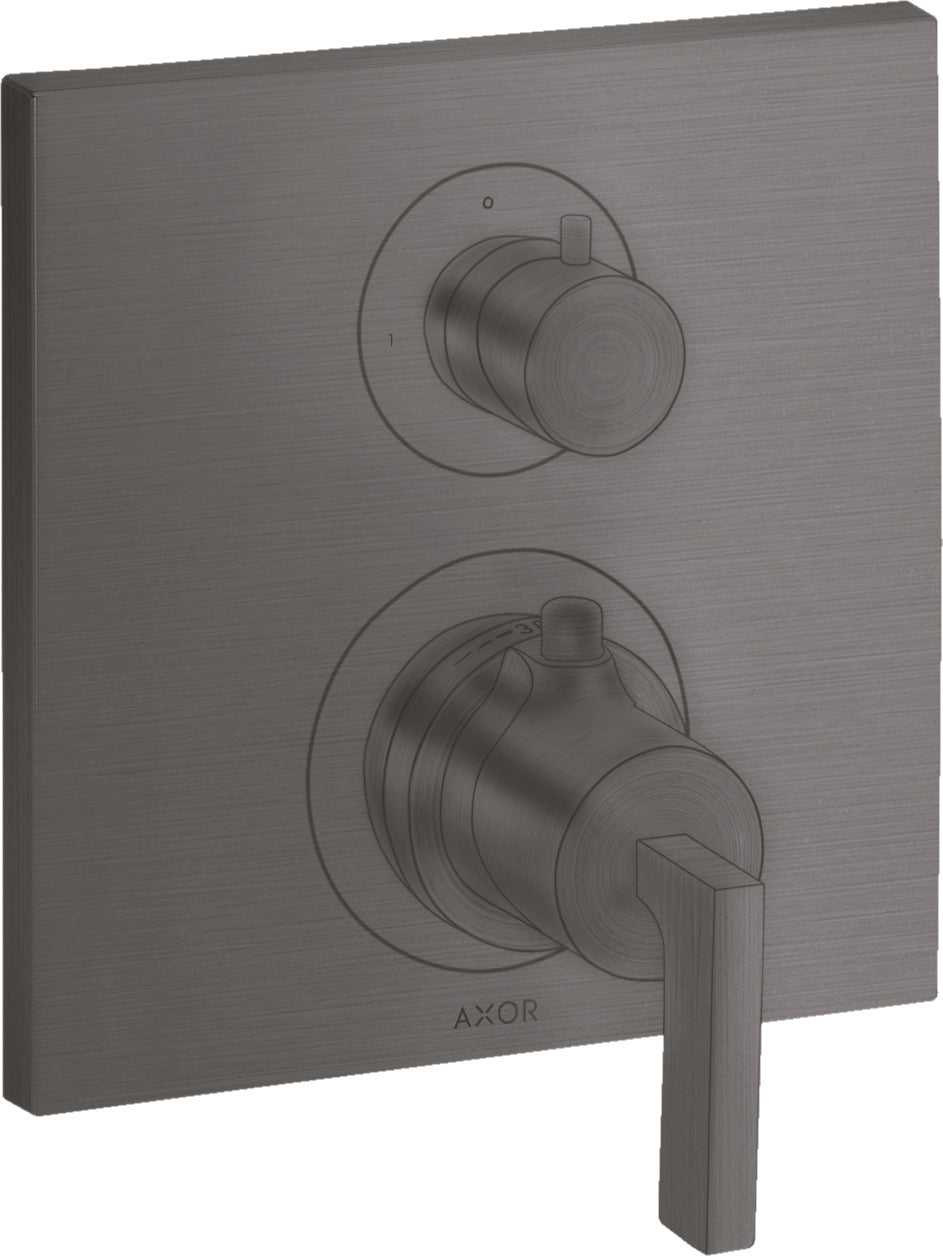 AXOR Citterio Thermostatic mixer for concealed installation with shut-off valve and lever handle