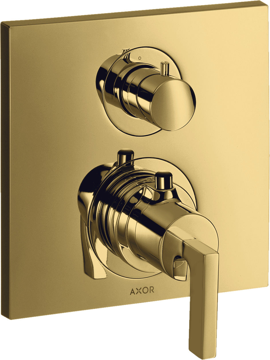 AXOR Citterio Thermostatic mixer for concealed installation with shut-off valve and lever handle