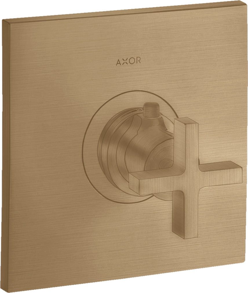 AXOR Citterio Thermostatic mixer HighFlow for concealed installation with cross handle