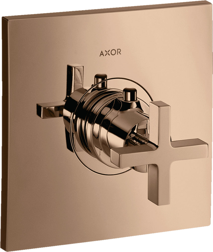 AXOR Citterio Thermostatic mixer HighFlow for concealed installation with cross handle