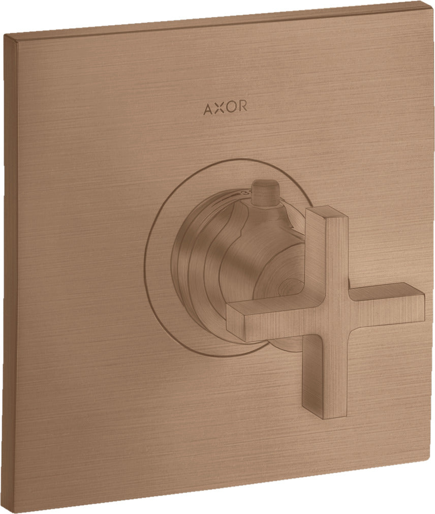 AXOR Citterio Thermostatic mixer HighFlow for concealed installation with cross handle