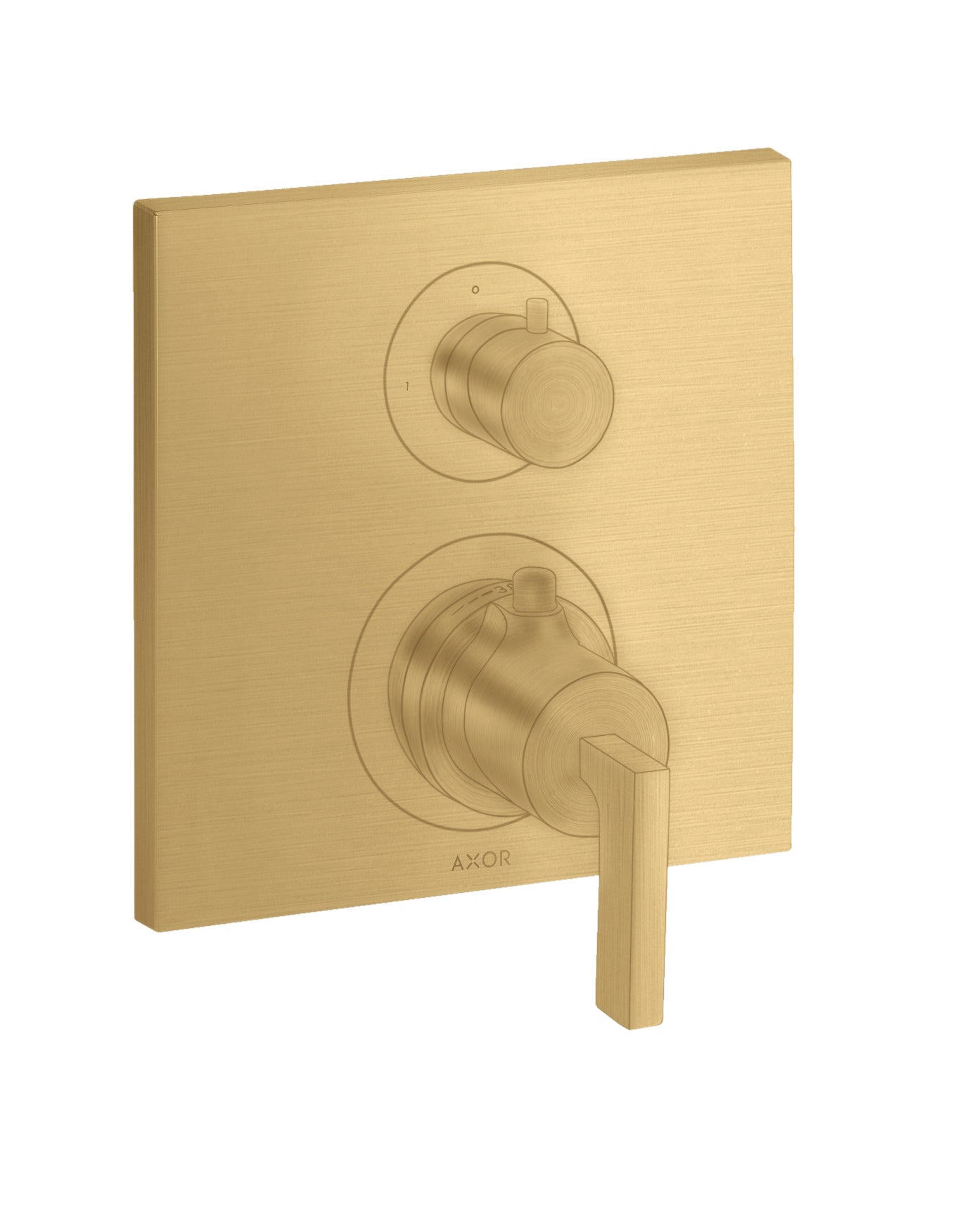 AXOR Citterio Thermostatic mixer for concealed installation with shut-off / diverter valve and lever handle