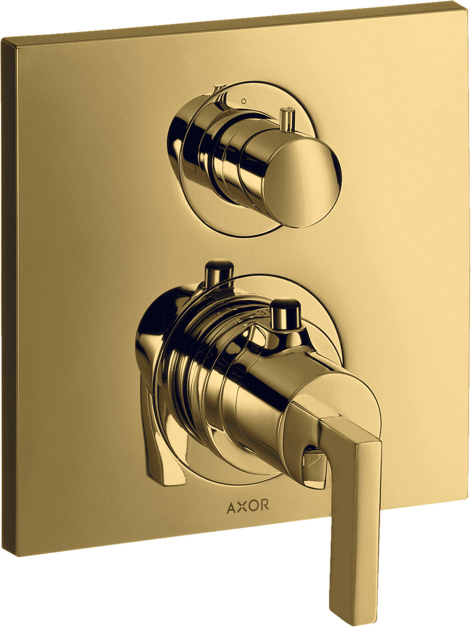 AXOR Citterio Thermostatic mixer for concealed installation with shut-off / diverter valve and lever handle