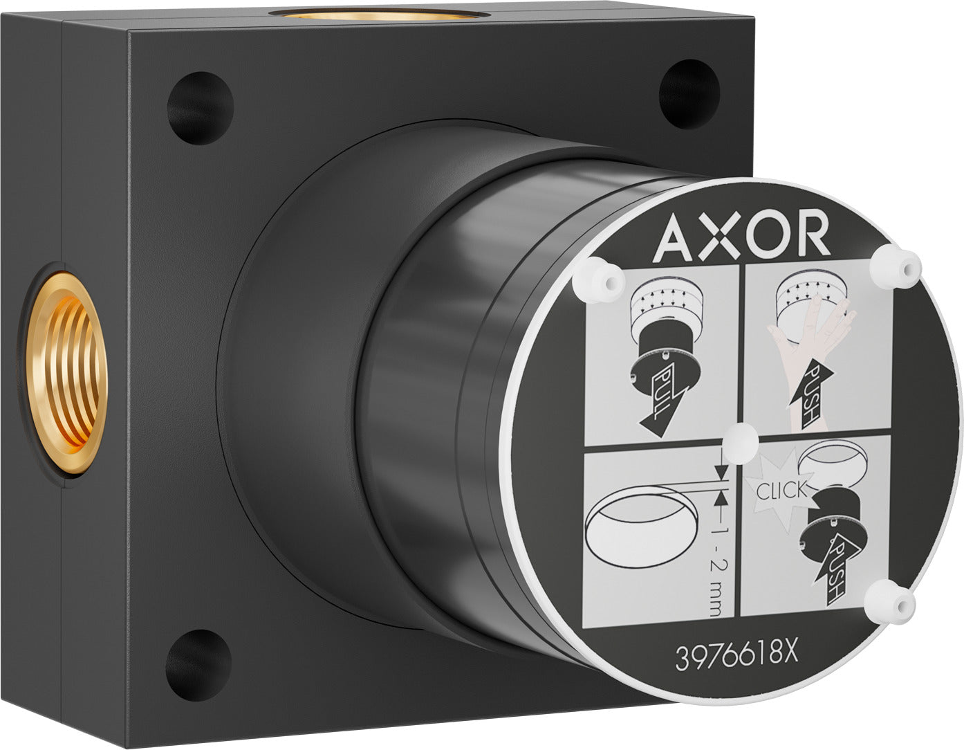 AXOR ShowerSphere Basic set for overhead shower 2jet with ceiling connector