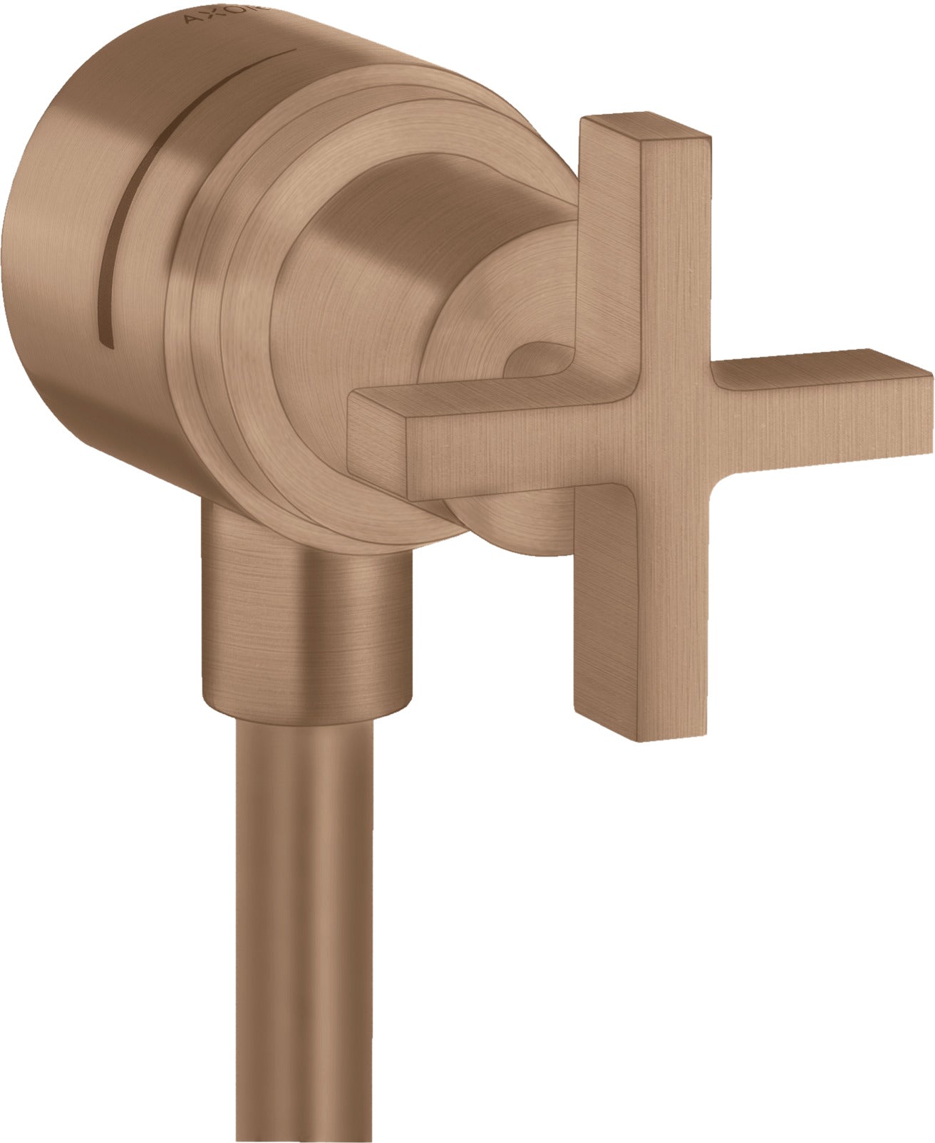 AXOR Citterio Wall outlet stop with non-return valve, shut-off valve and cross handle