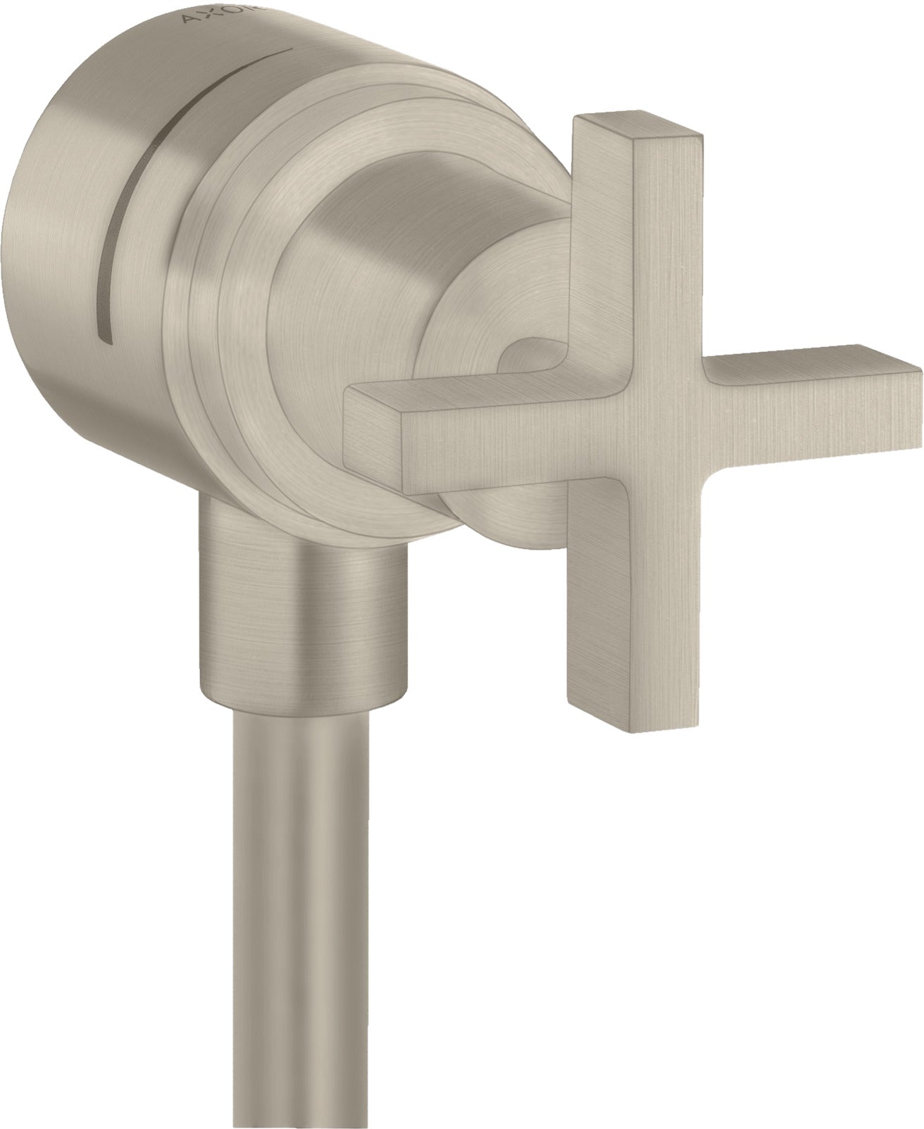 AXOR Citterio Wall outlet stop with non-return valve, shut-off valve and cross handle