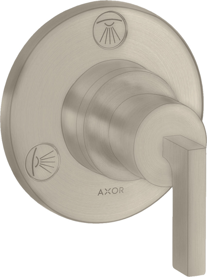 AXOR Citterio Shut-off / diverter valve Trio / Quattro finish set with lever handle
