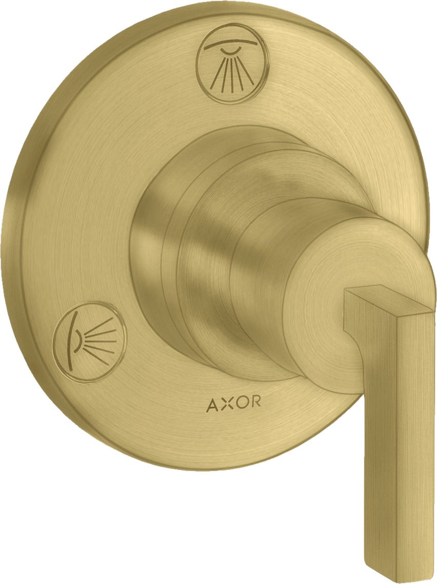 AXOR Citterio Shut-off / diverter valve Trio / Quattro finish set with lever handle