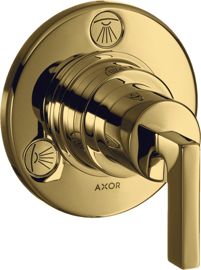 AXOR Citterio Shut-off / diverter valve Trio / Quattro finish set with lever handle