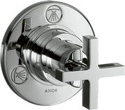 AXOR Citterio Shut-off / diverter valve Trio / Quattro finish set with cross handle
