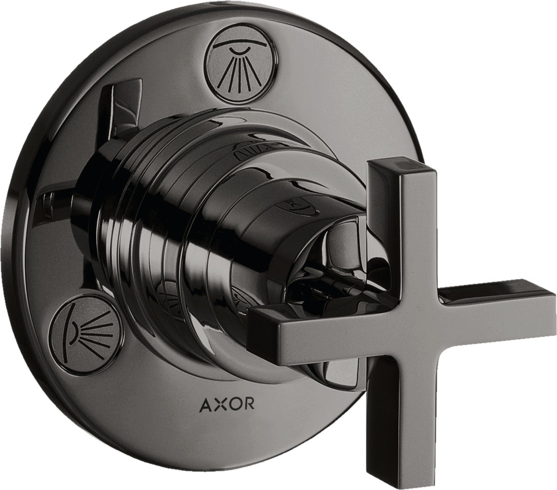 AXOR Citterio Shut-off / diverter valve Trio / Quattro finish set with cross handle