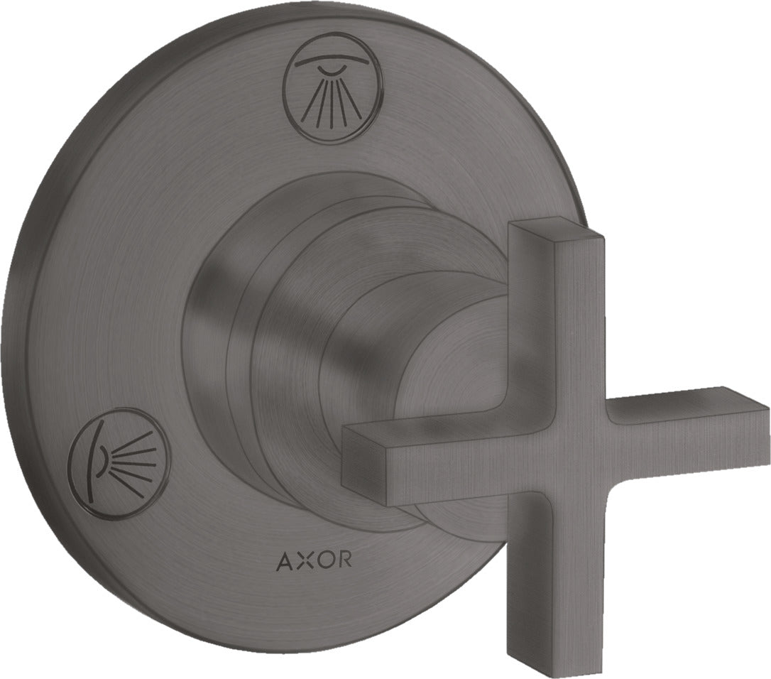 AXOR Citterio Shut-off / diverter valve Trio / Quattro finish set with cross handle