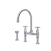 THE IONIAN COLLECTION Bridge sink mixer with rinse
