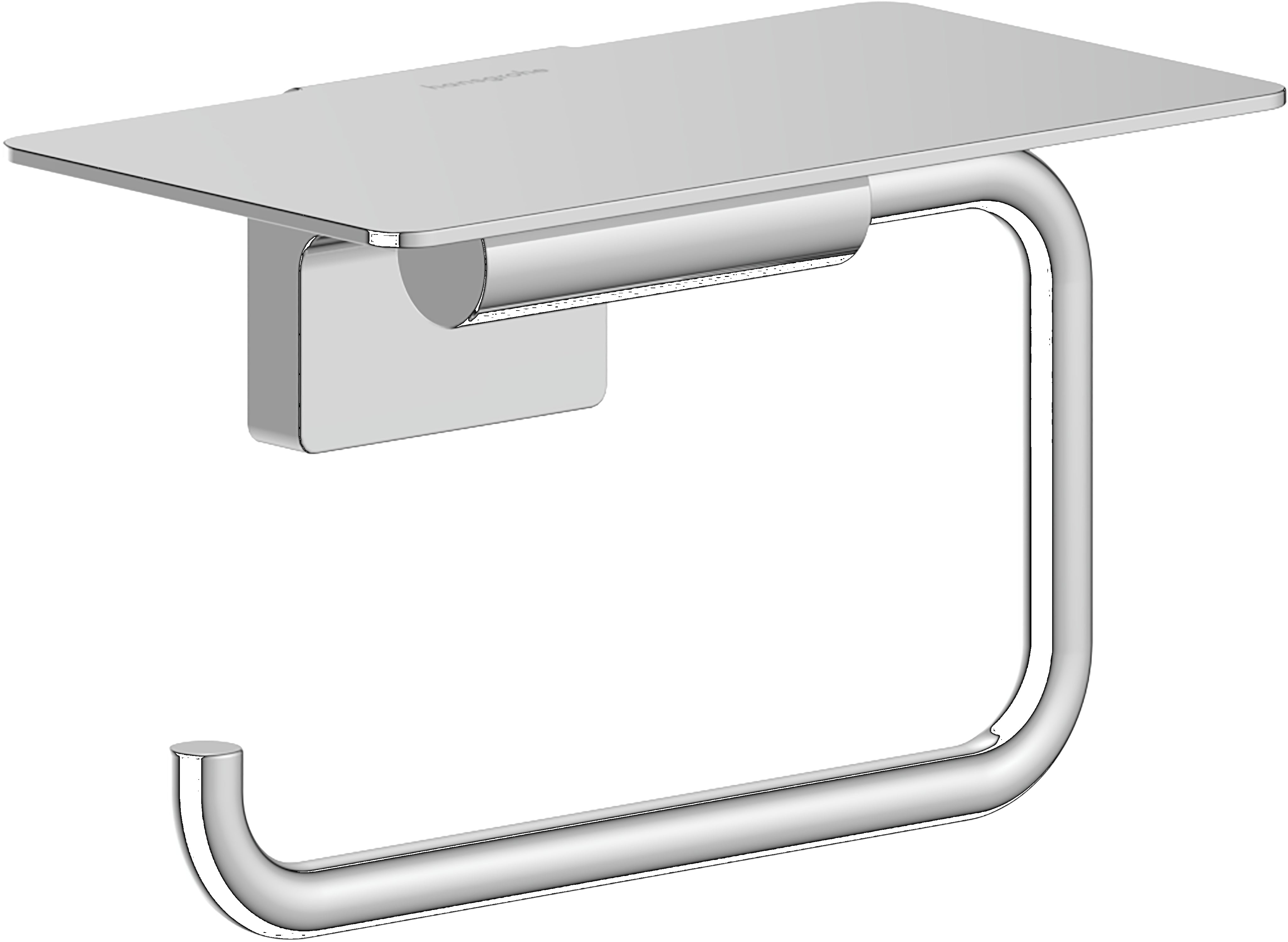 AddStoris S Toilet roll holder with shelf