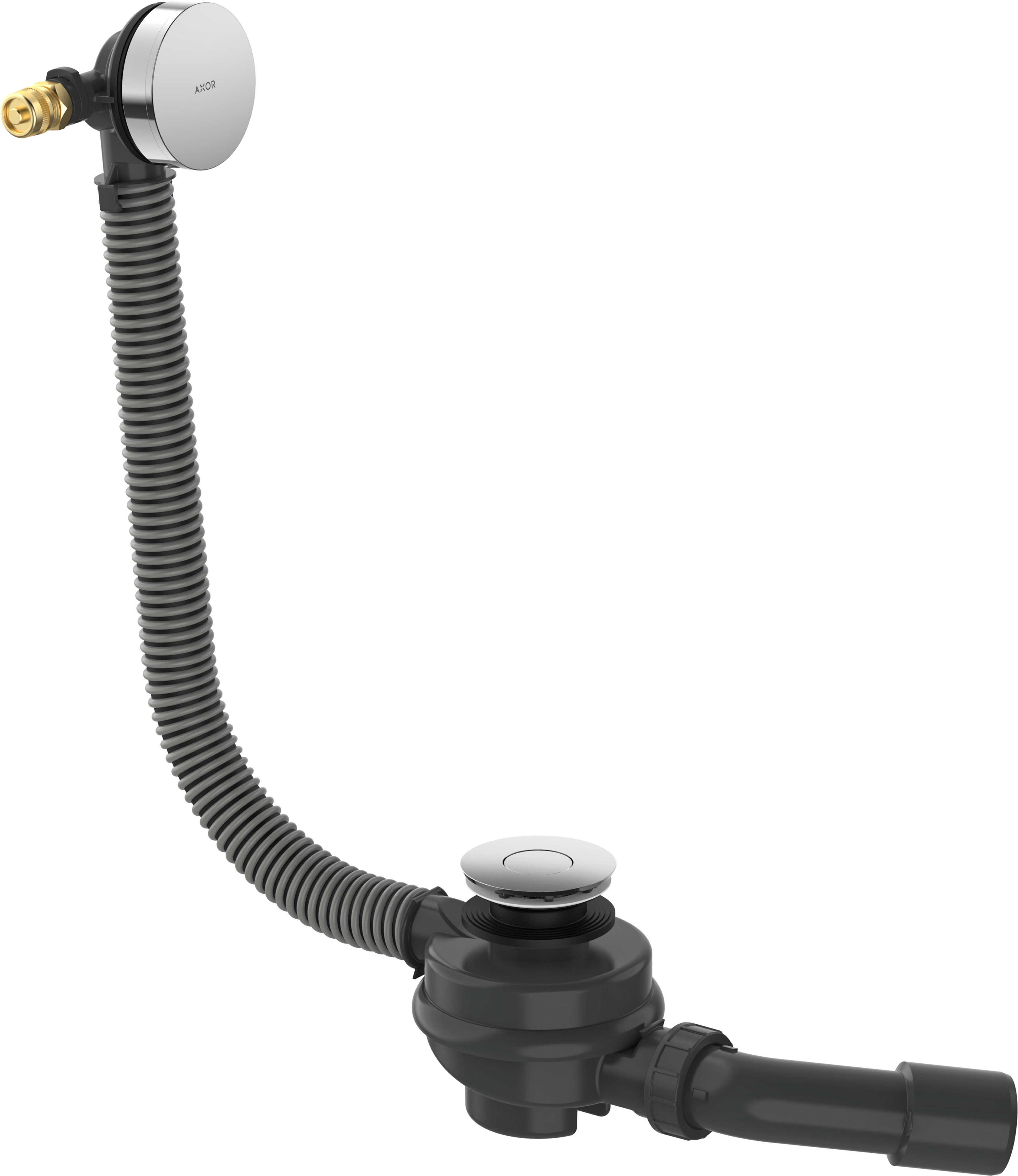 AXOR Exafill Complete set bath filler, waste and overflow set for bathtub