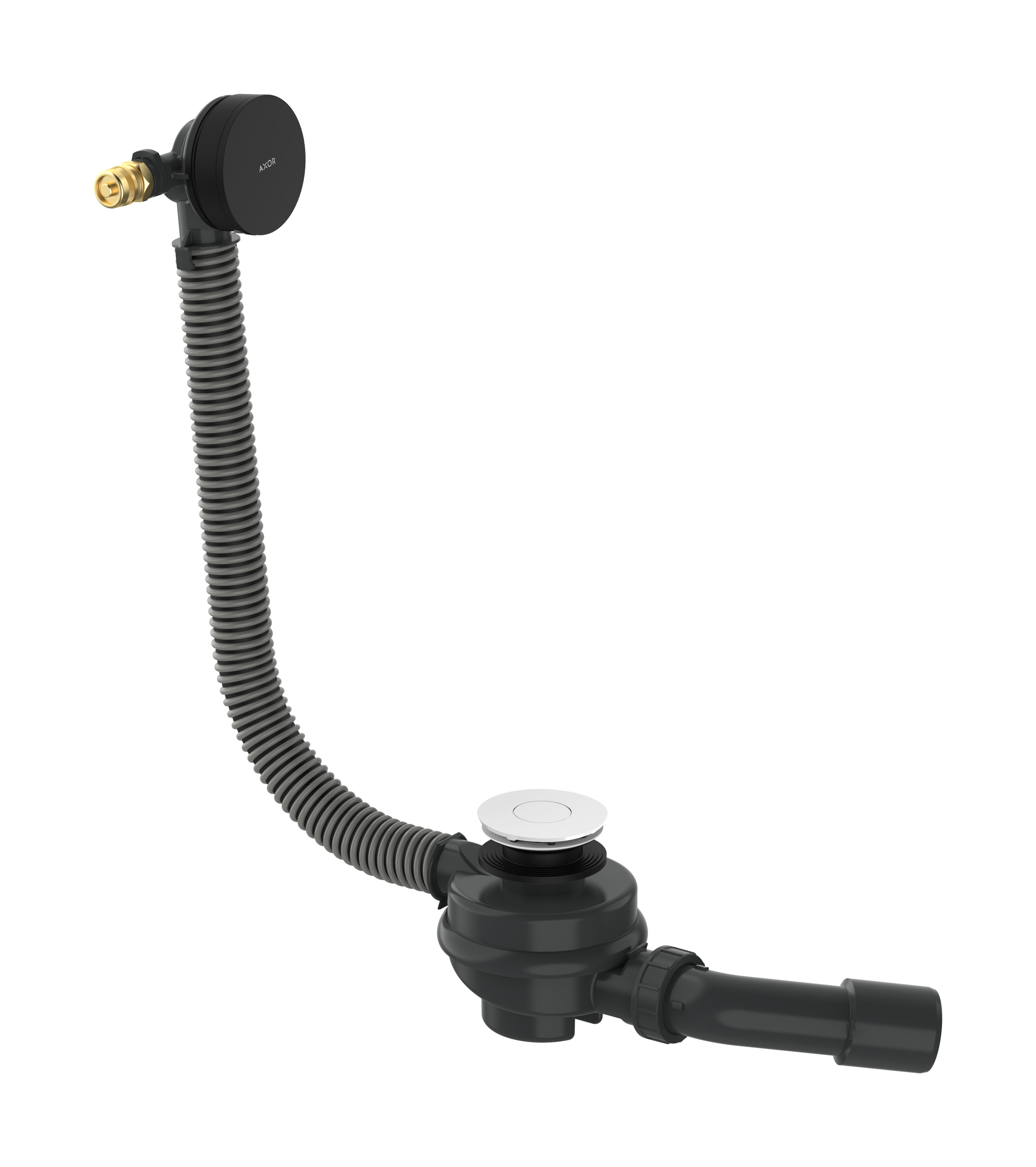 AXOR Exafill Complete set bath filler, waste and overflow set for bathtub