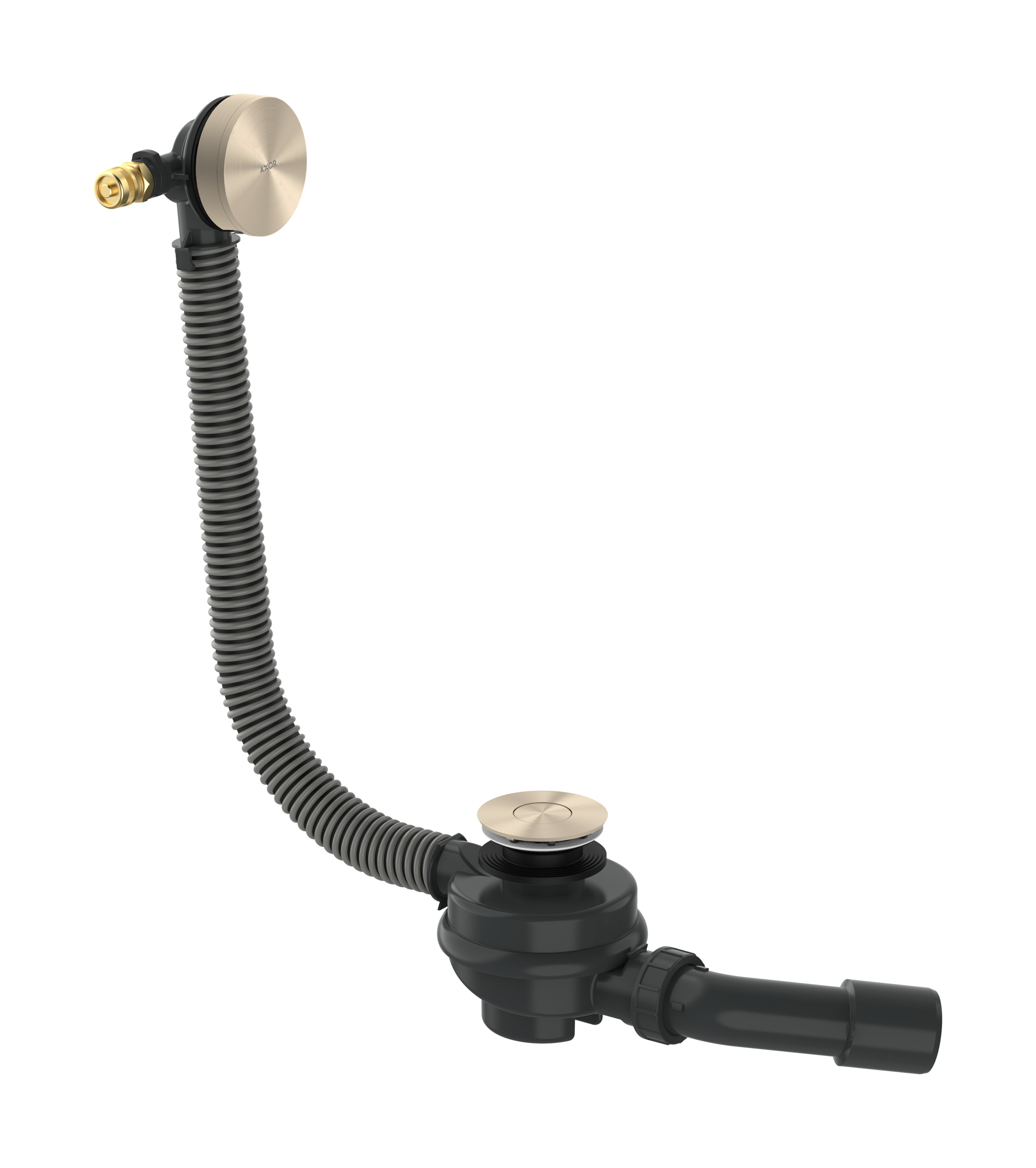 AXOR Exafill Complete set bath filler, waste and overflow set for bathtub